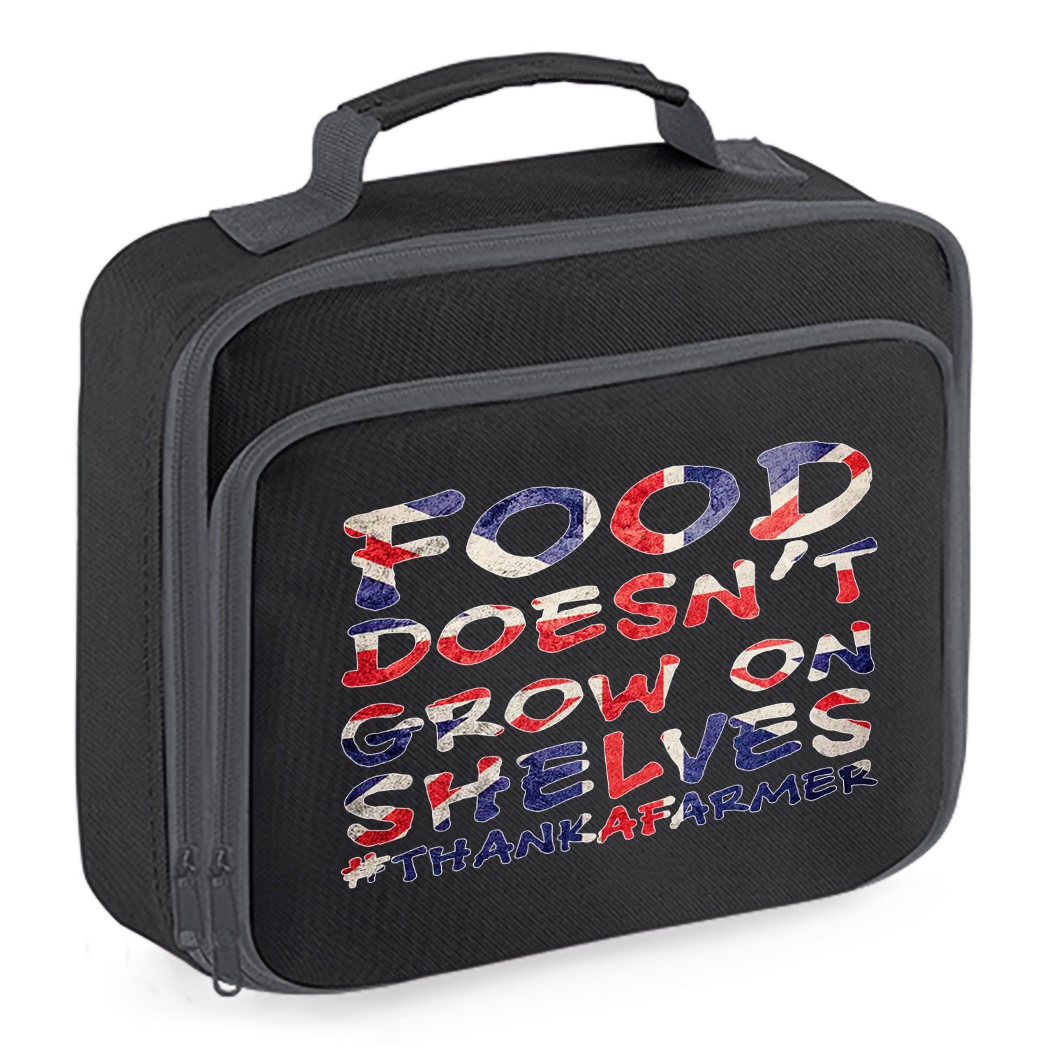 Food Doesn't Grow On Shelves (Union Jack) Insulated Lunch Box