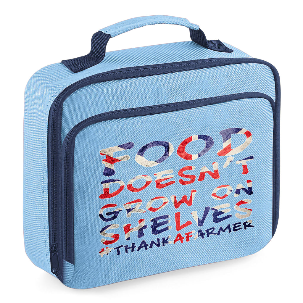Food Doesn't Grow On Shelves (Union Jack) Insulated Lunch Box
