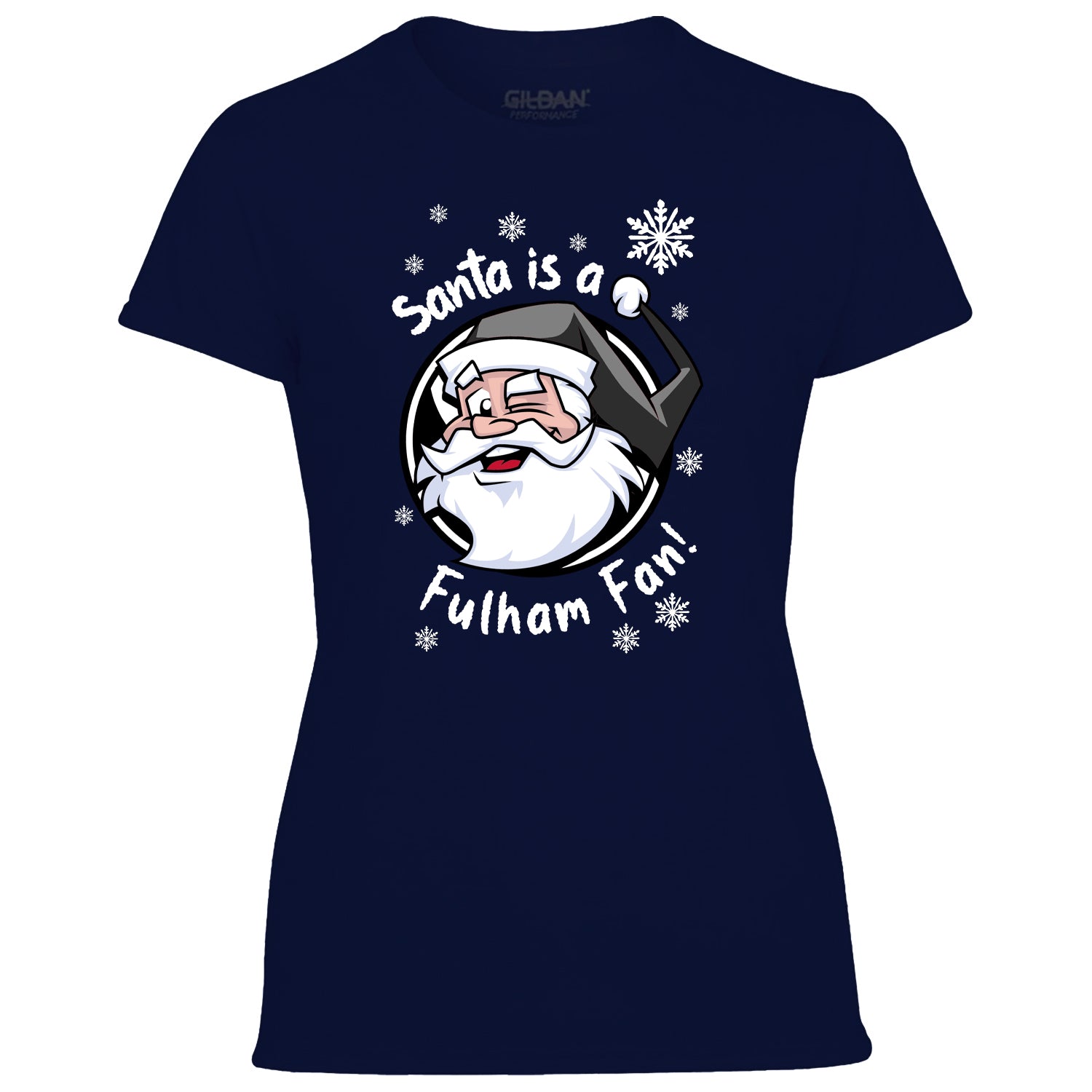 Santa Is A Fulham Fan! Women's Tshirt
