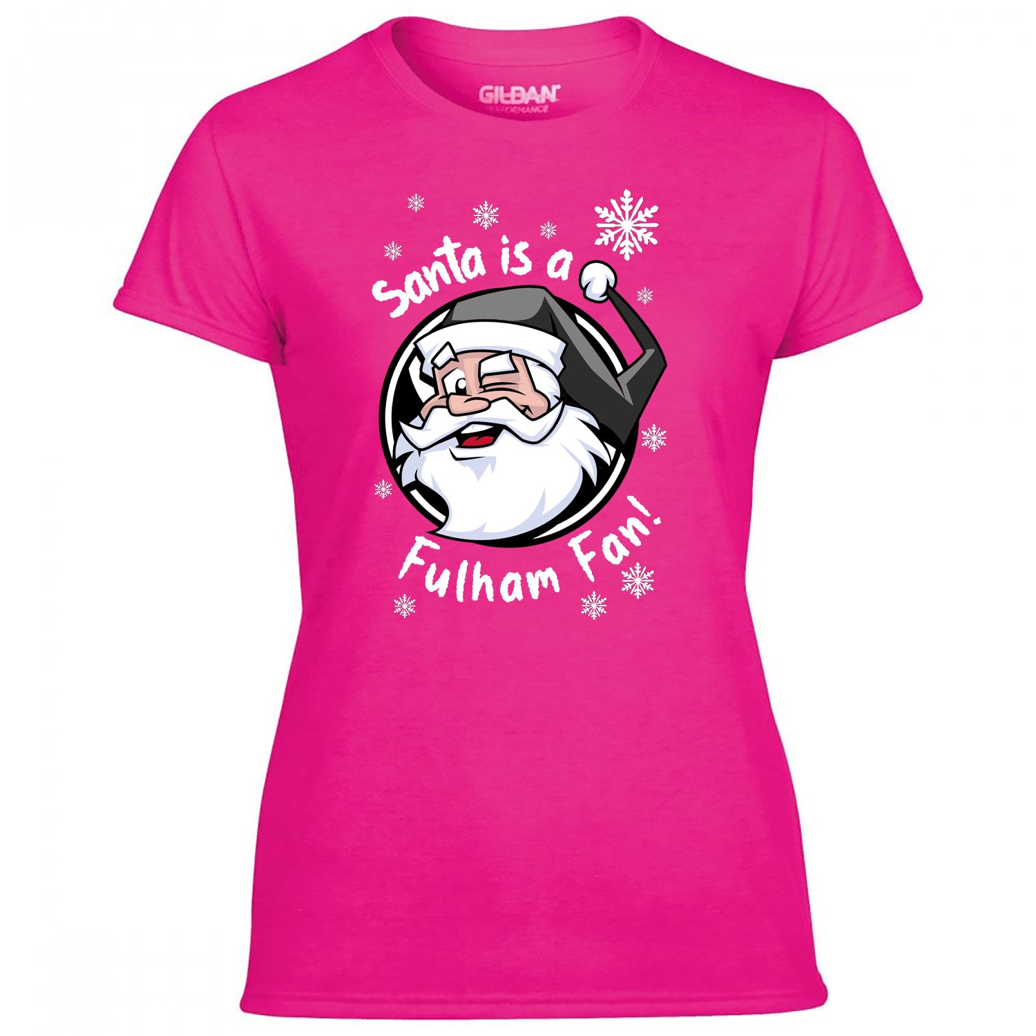 Santa Is A Fulham Fan! Women's Tshirt