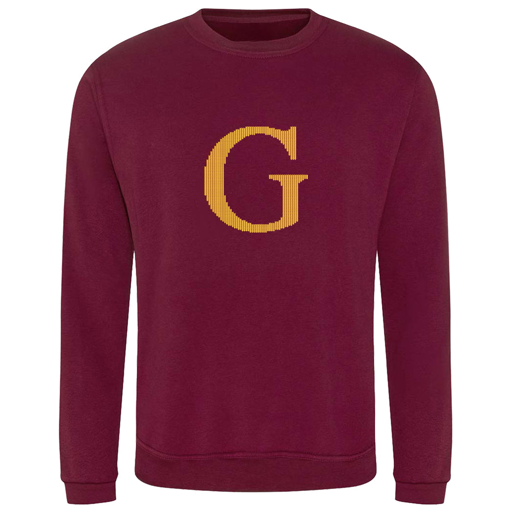 Mrs Weasley's Claret Children's Christmas Jumper Sweatshirt