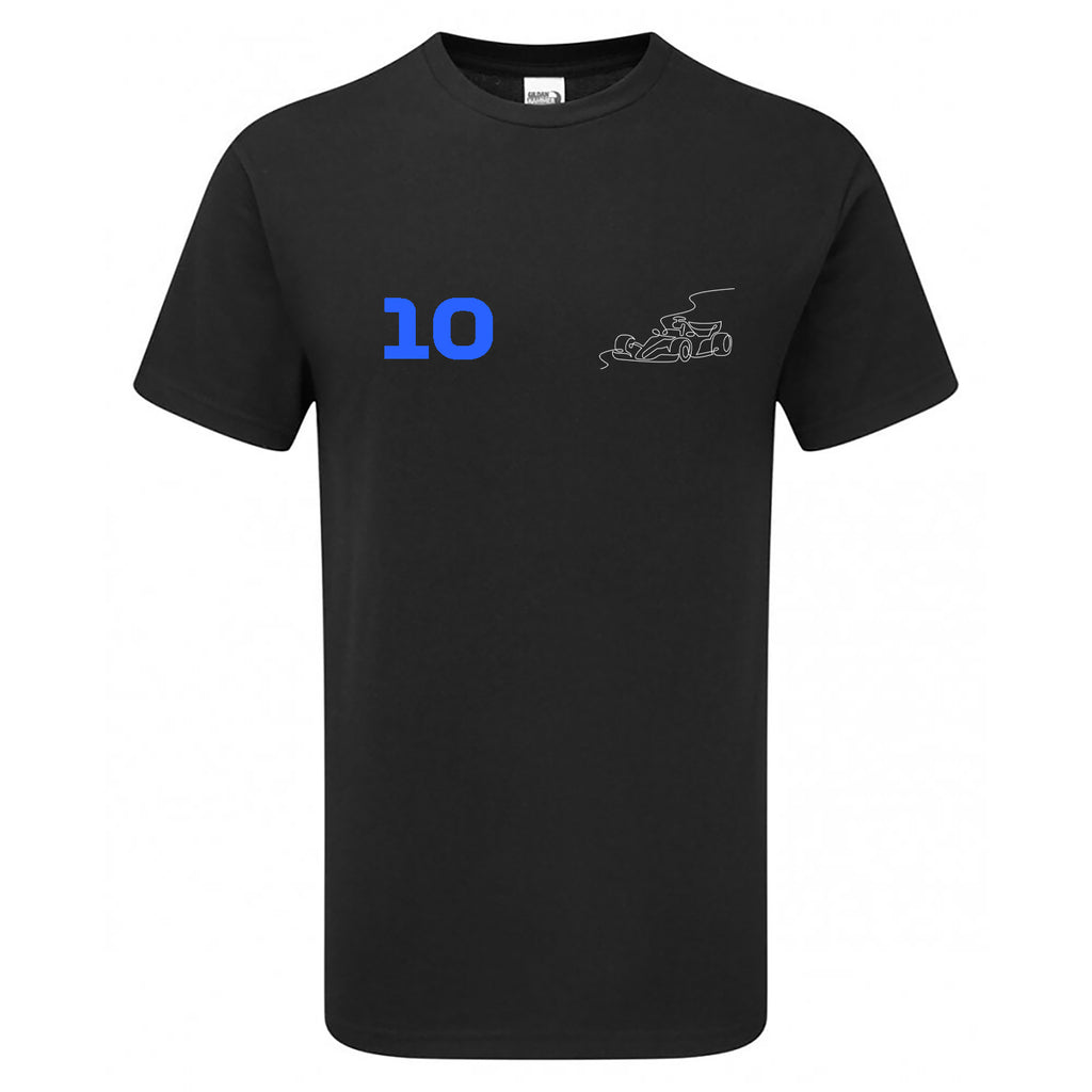 Race Car Driver 10 Pocket Abstract Children's Tshirt