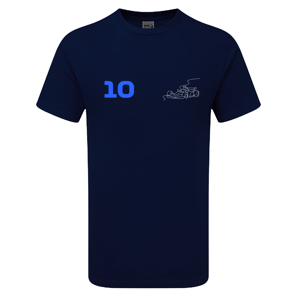 Race Car Driver 10 Pocket Abstract Children's Tshirt