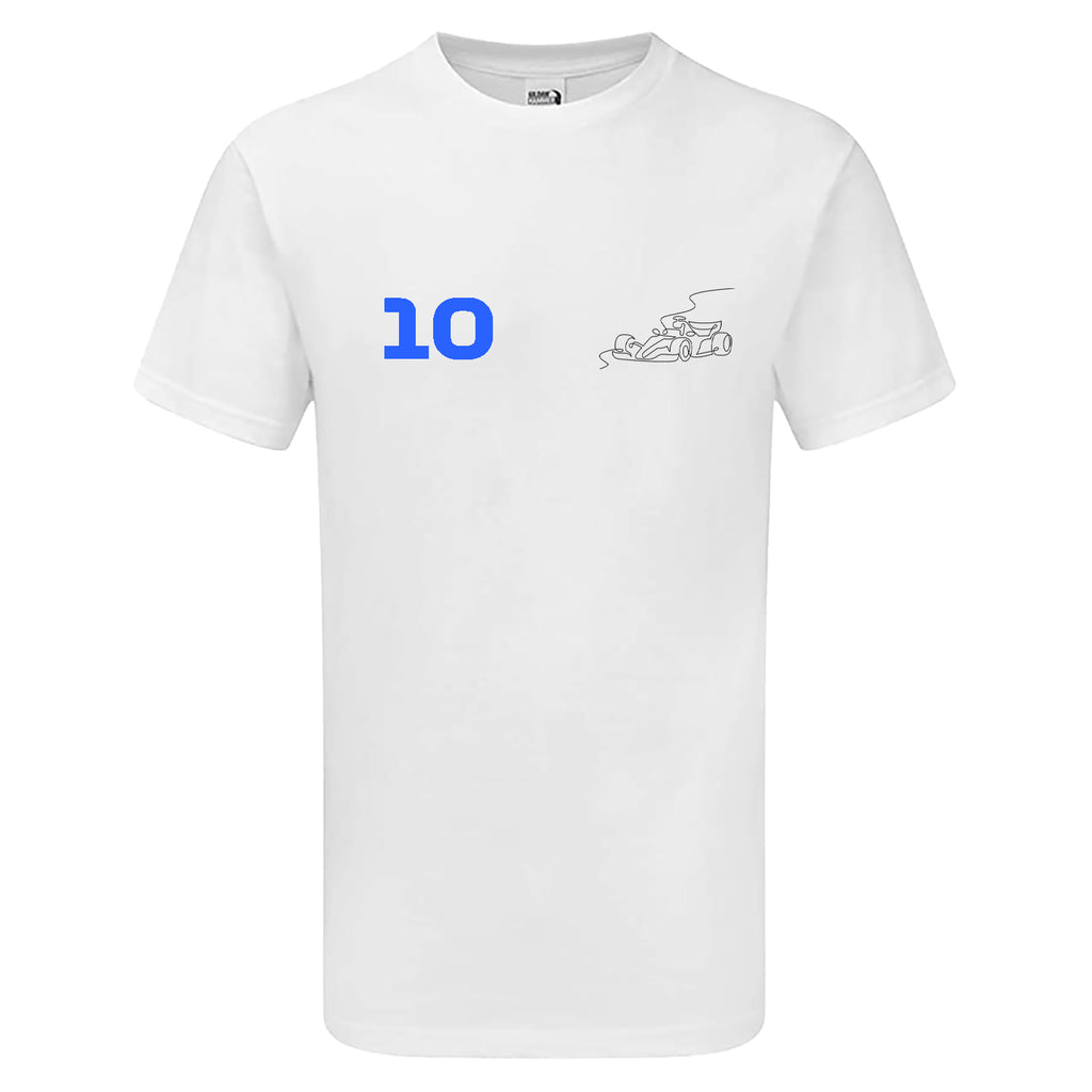 Race Car Driver 10 Pocket Abstract Children's Tshirt
