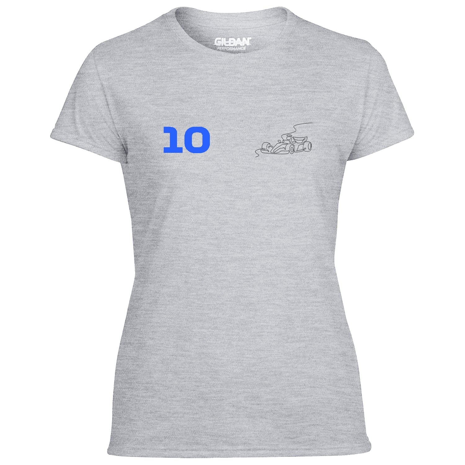 Race Car Driver 10 Pocket Abstract Women's Tshirt