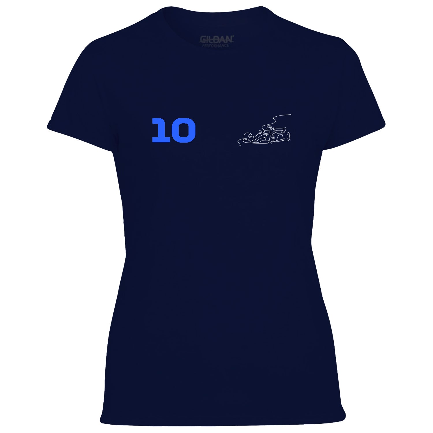 Race Car Driver 10 Pocket Abstract Women's Tshirt