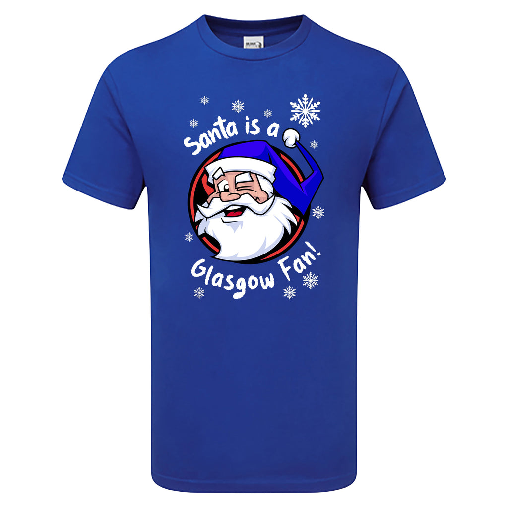 Santa Is A Glasgow Fan! Men's Tshirt