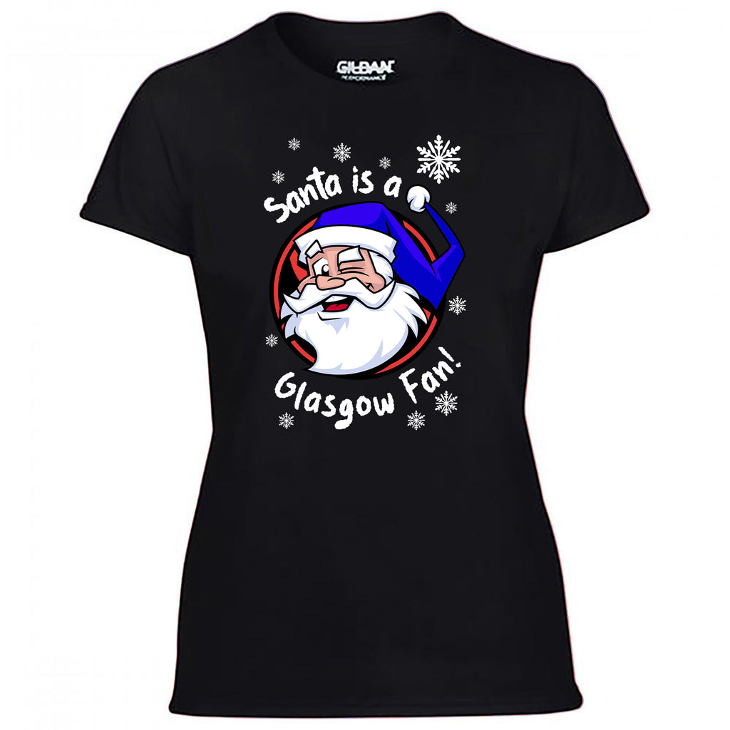 Santa Is A Glasgow Fan! Women's Tshirt