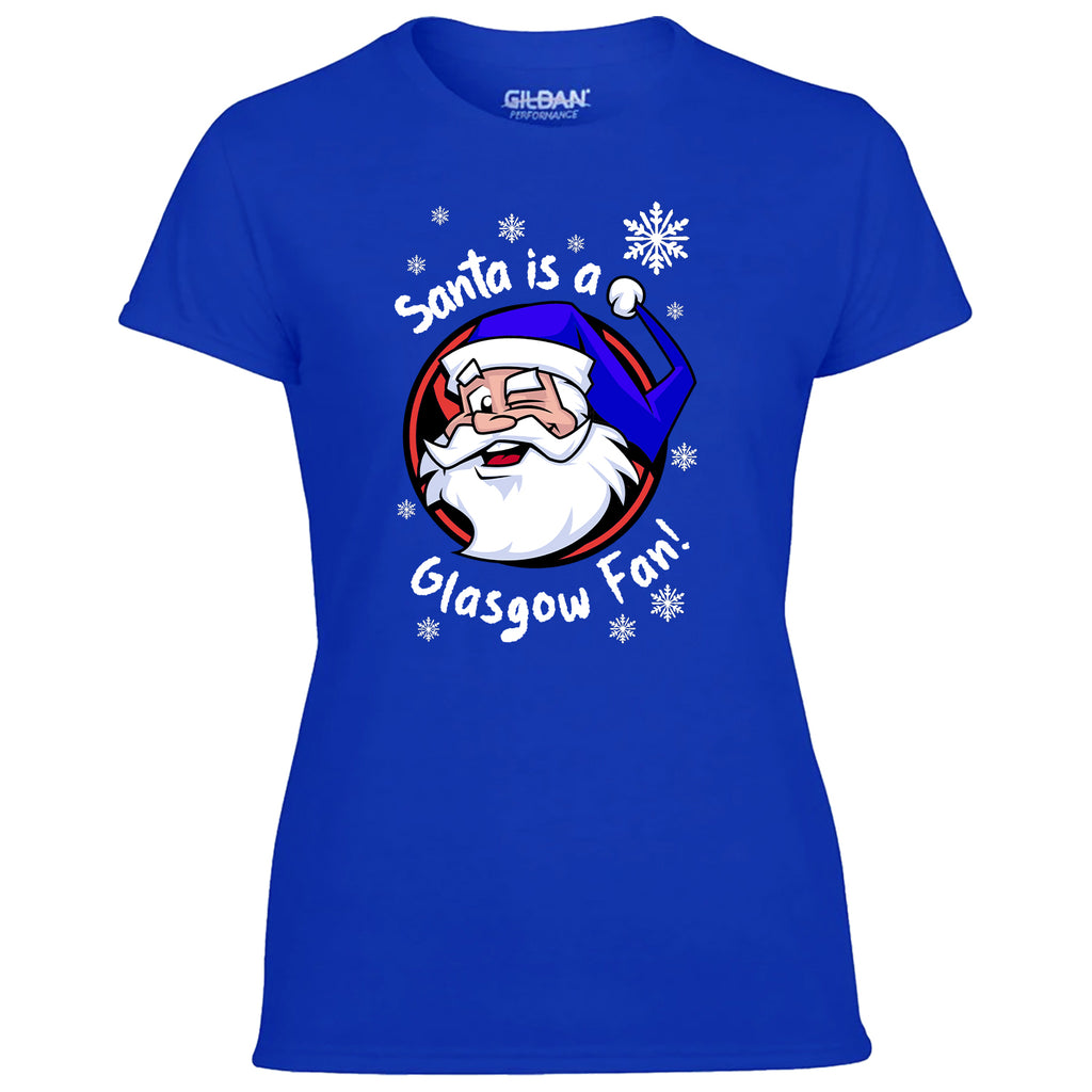 Santa Is A Glasgow Fan! Women's Tshirt