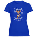Glasgow Blue & White Christmas Reindeer Women's Tshirt