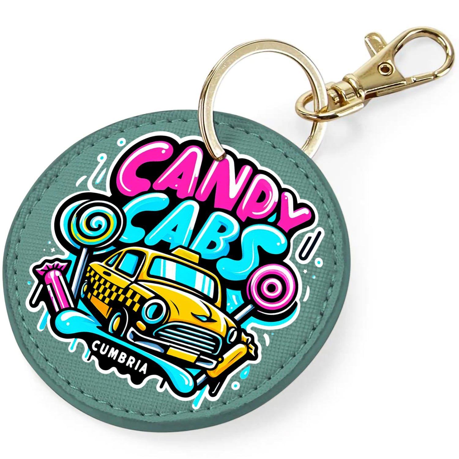Candy Cabs Cumbria Keyring Bag Charm