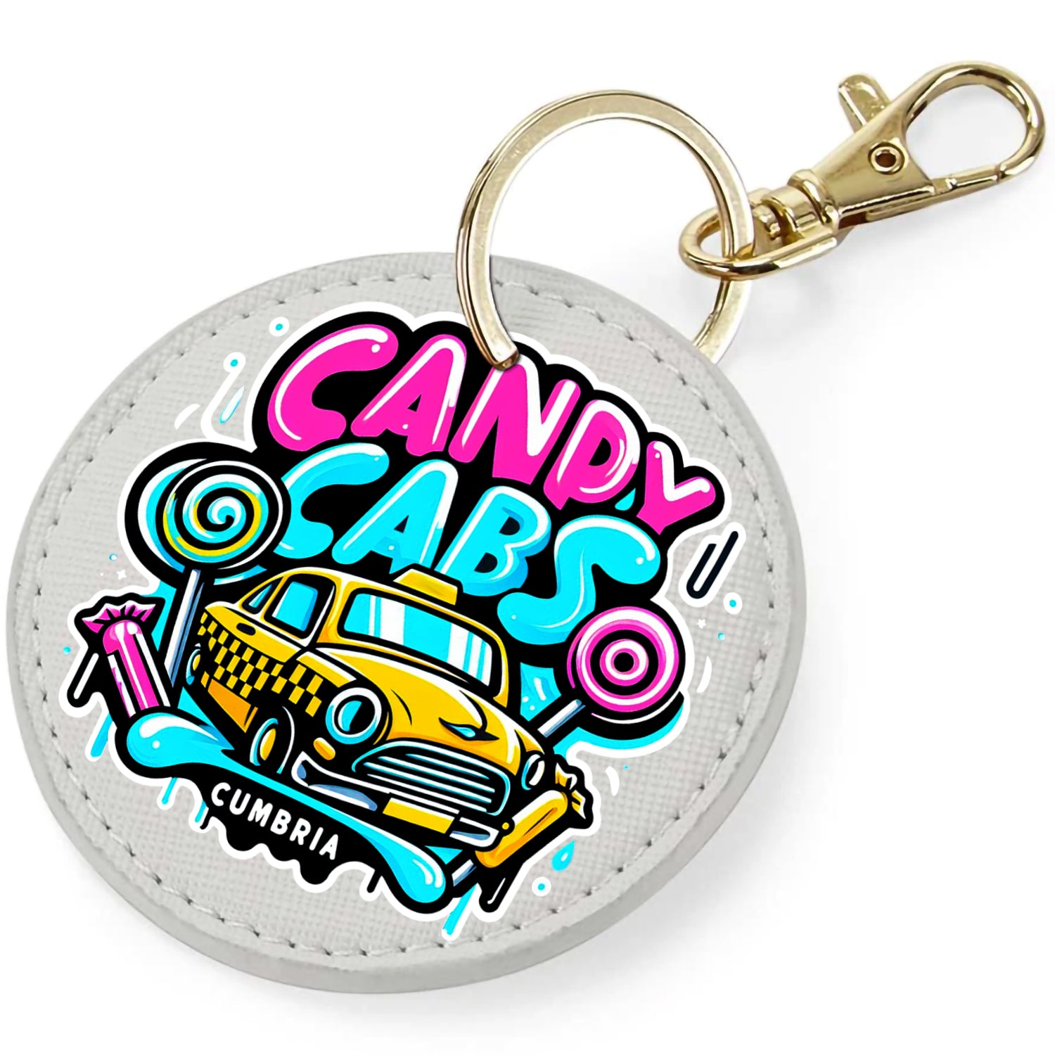 Candy Cabs Cumbria Keyring Bag Charm