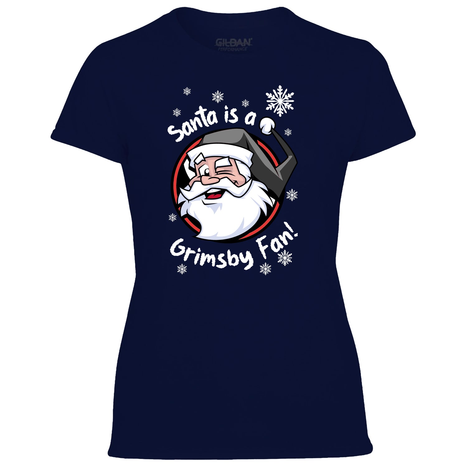 Santa Is A Grimsby Fan! Women's Tshirt