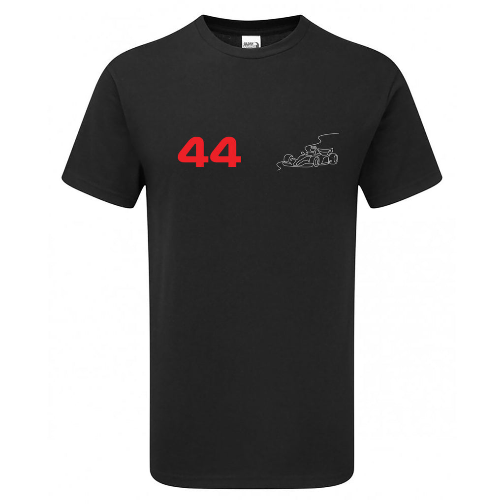 Race Car Driver 44 Pocket Abstract Children's Tshirt