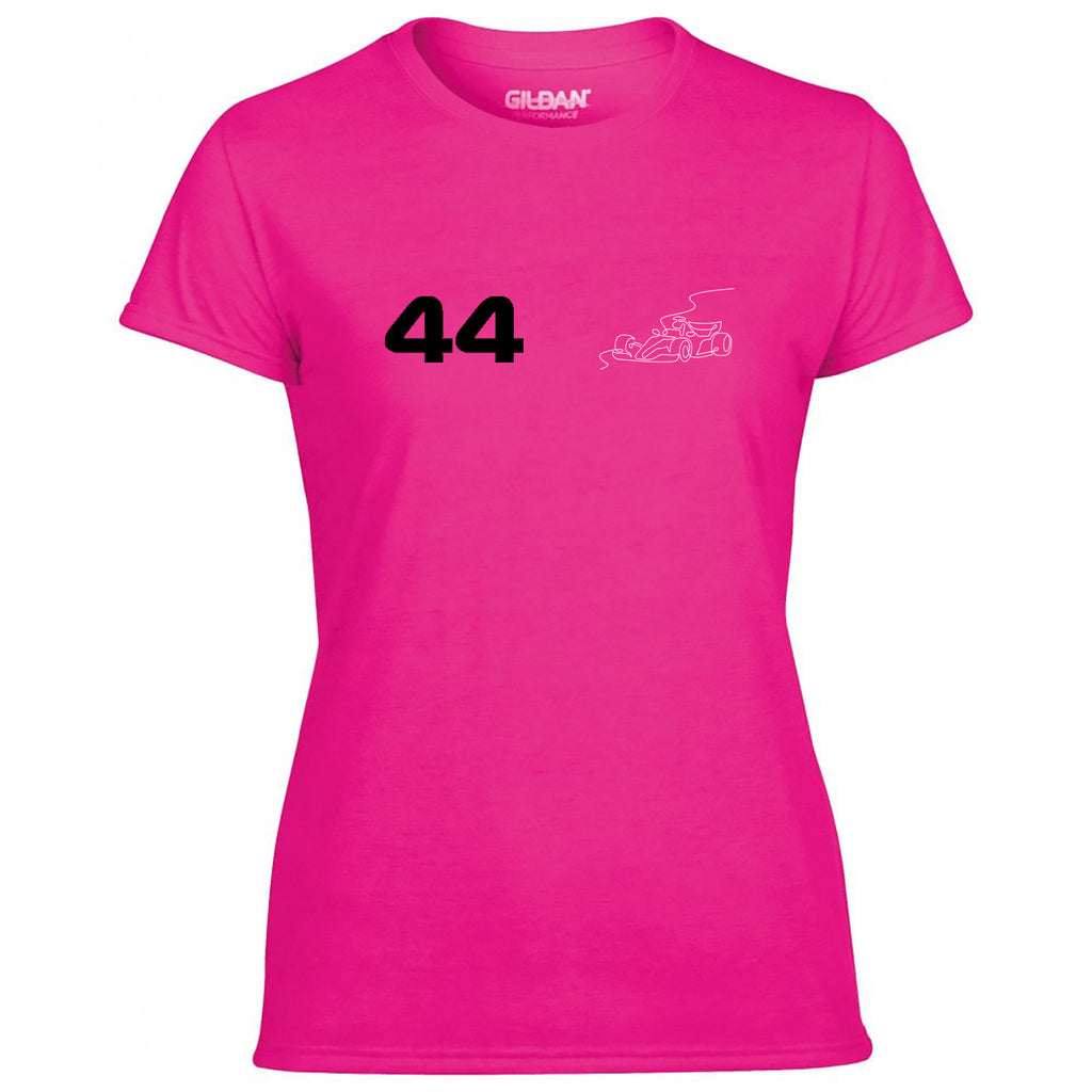 Race Car Driver 44 Pocket Abstract Women's Tshirt
