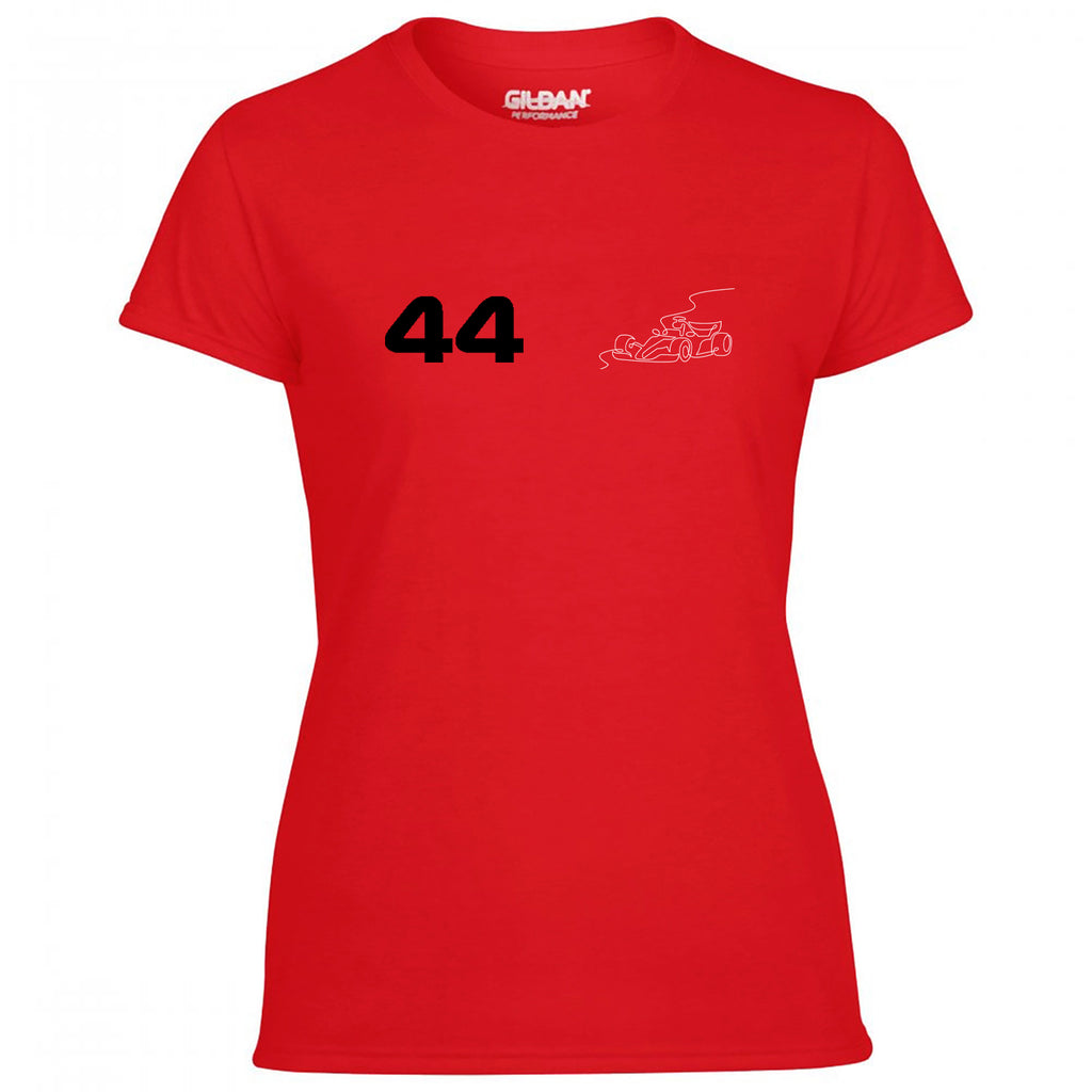 Race Car Driver 44 Pocket Abstract Women's Tshirt