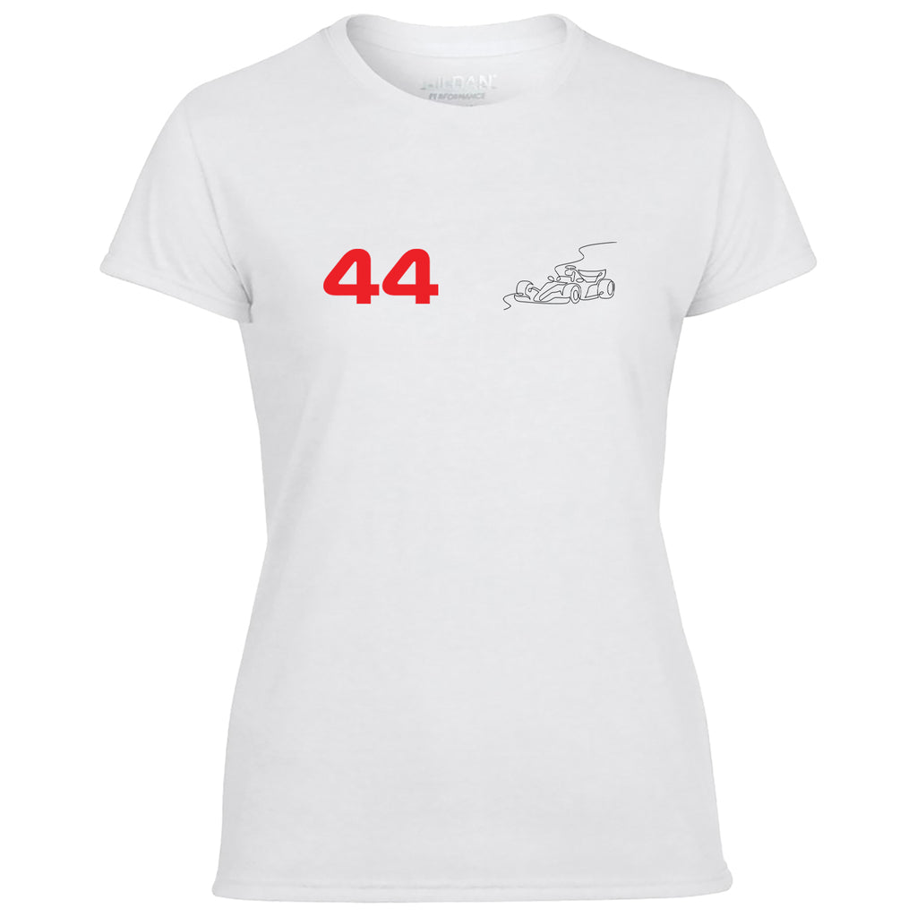 Race Car Driver 44 Pocket Abstract Women's Tshirt