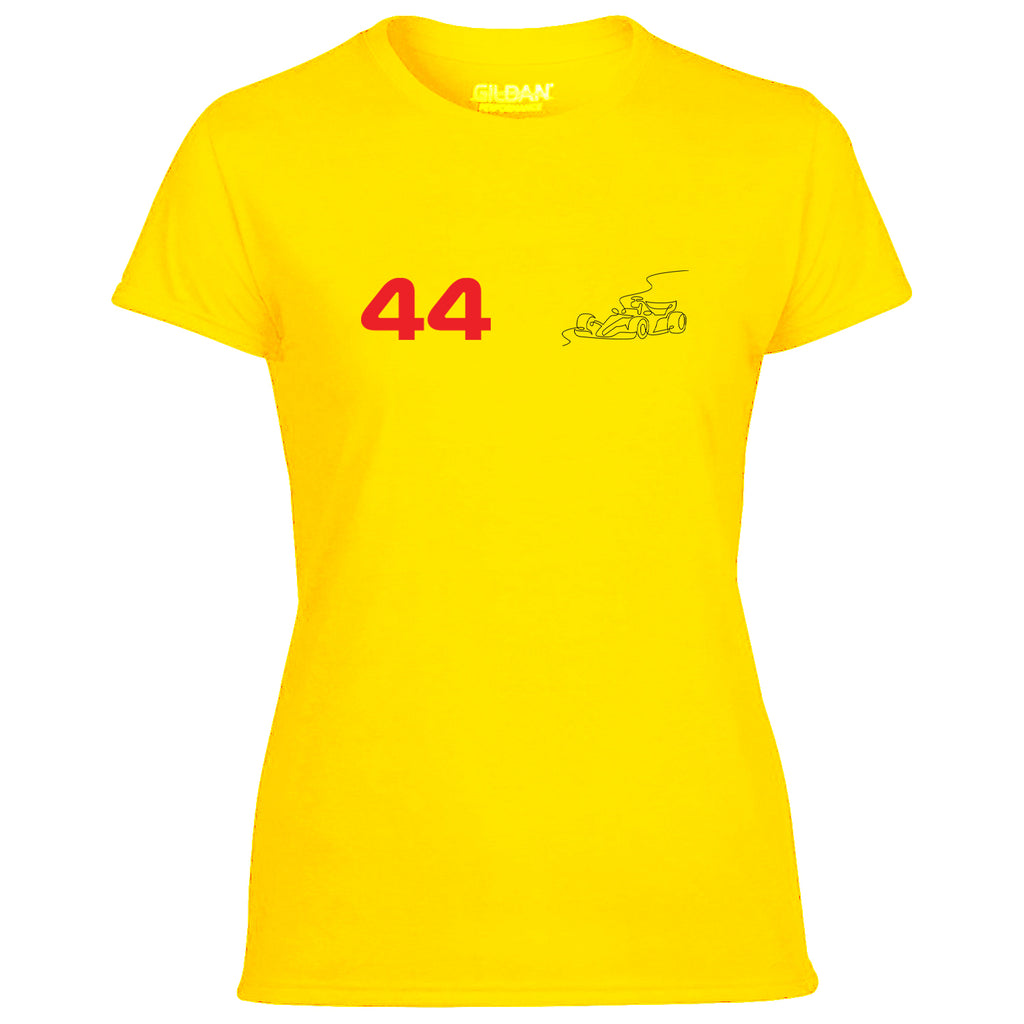 Race Car Driver 44 Pocket Abstract Women's Tshirt
