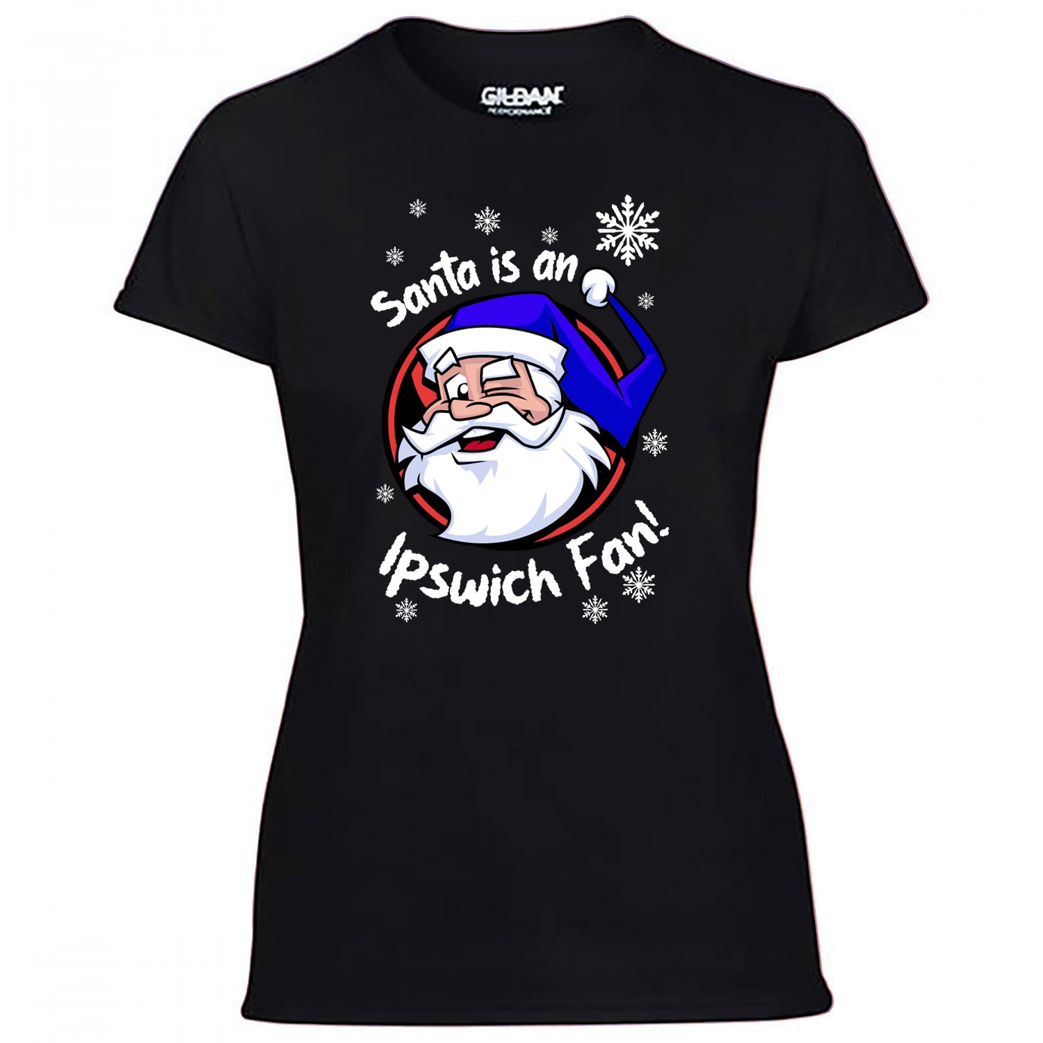 Santa Is An Ipswich Fan! Women's Tshirt
