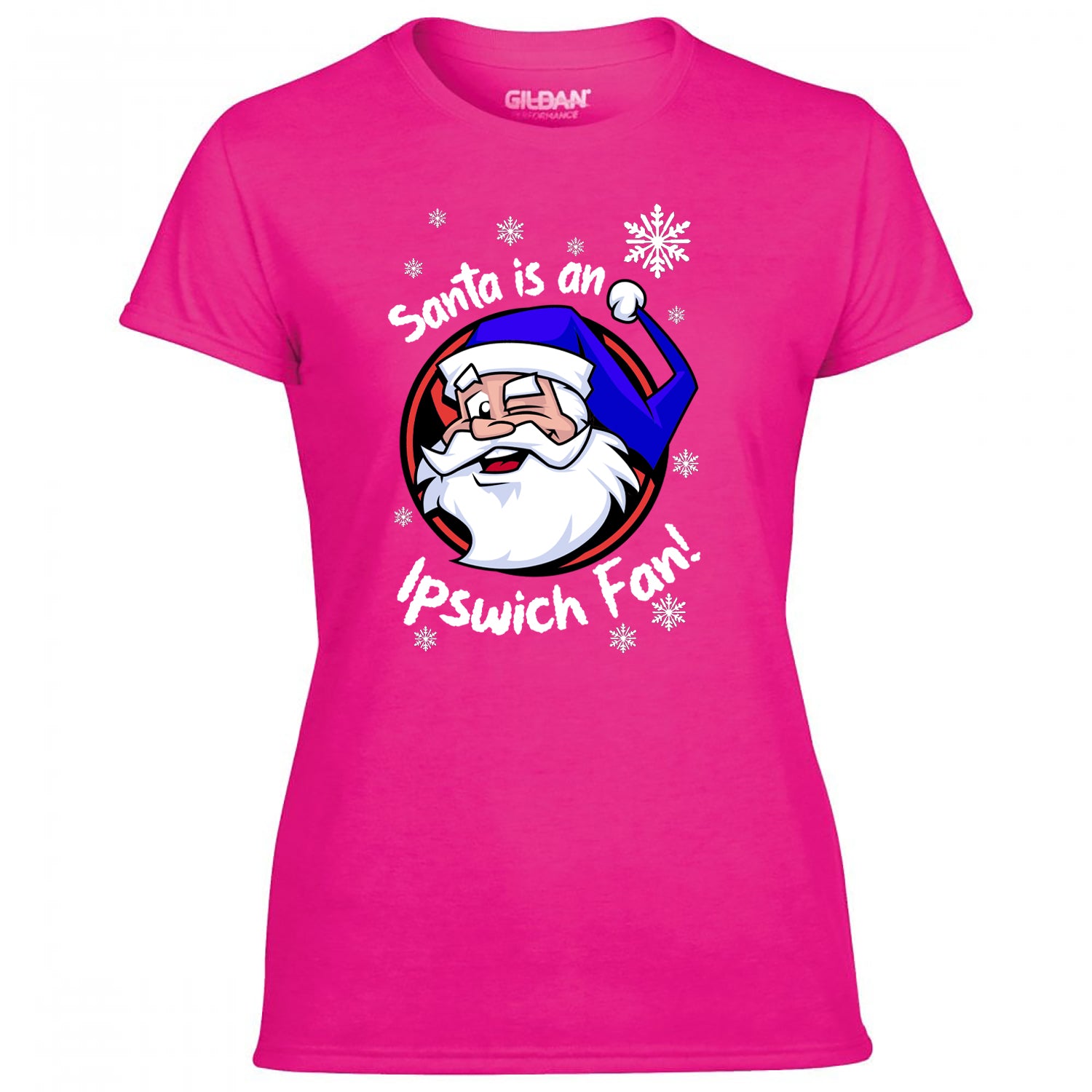 Santa Is An Ipswich Fan! Women's Tshirt