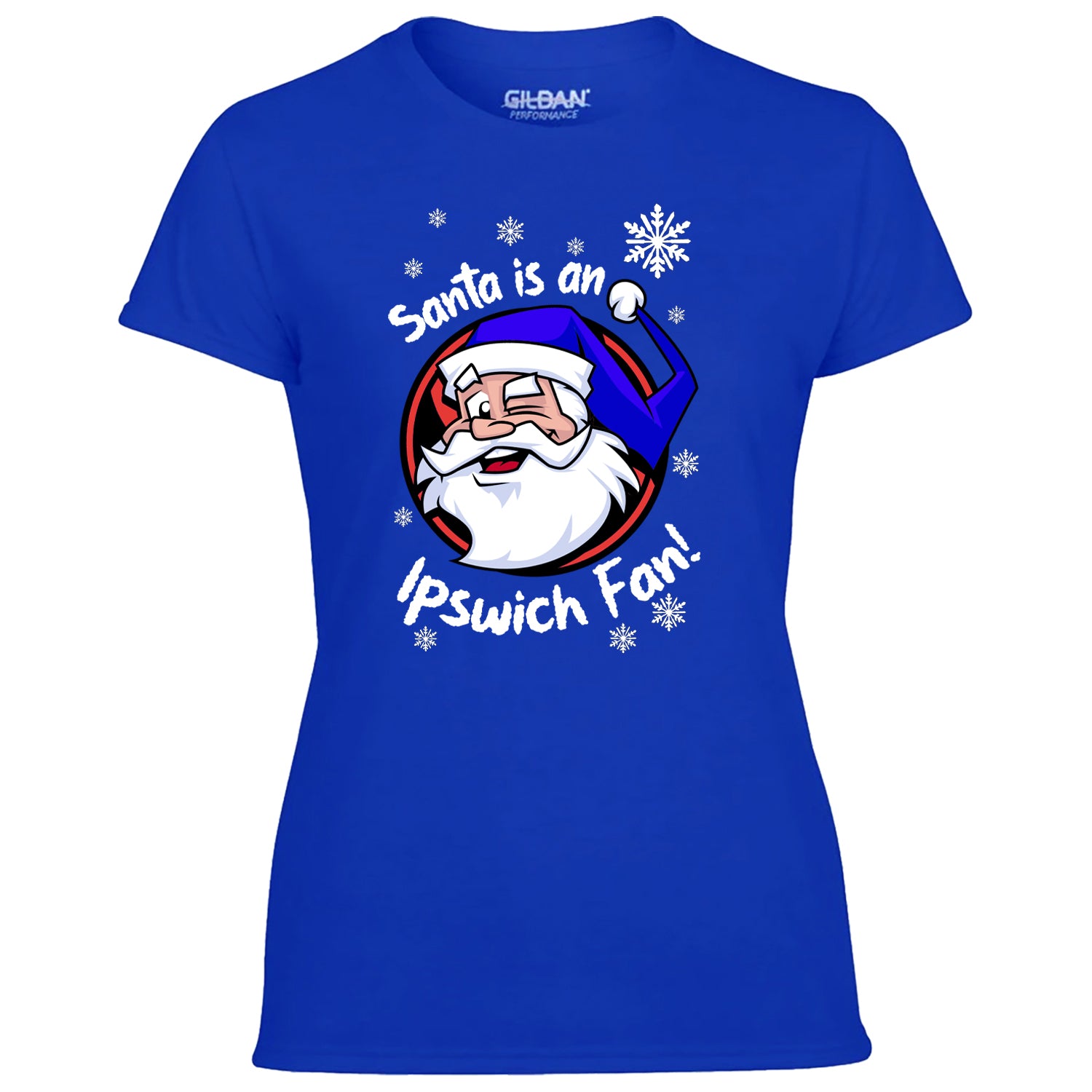 Santa Is An Ipswich Fan! Women's Tshirt
