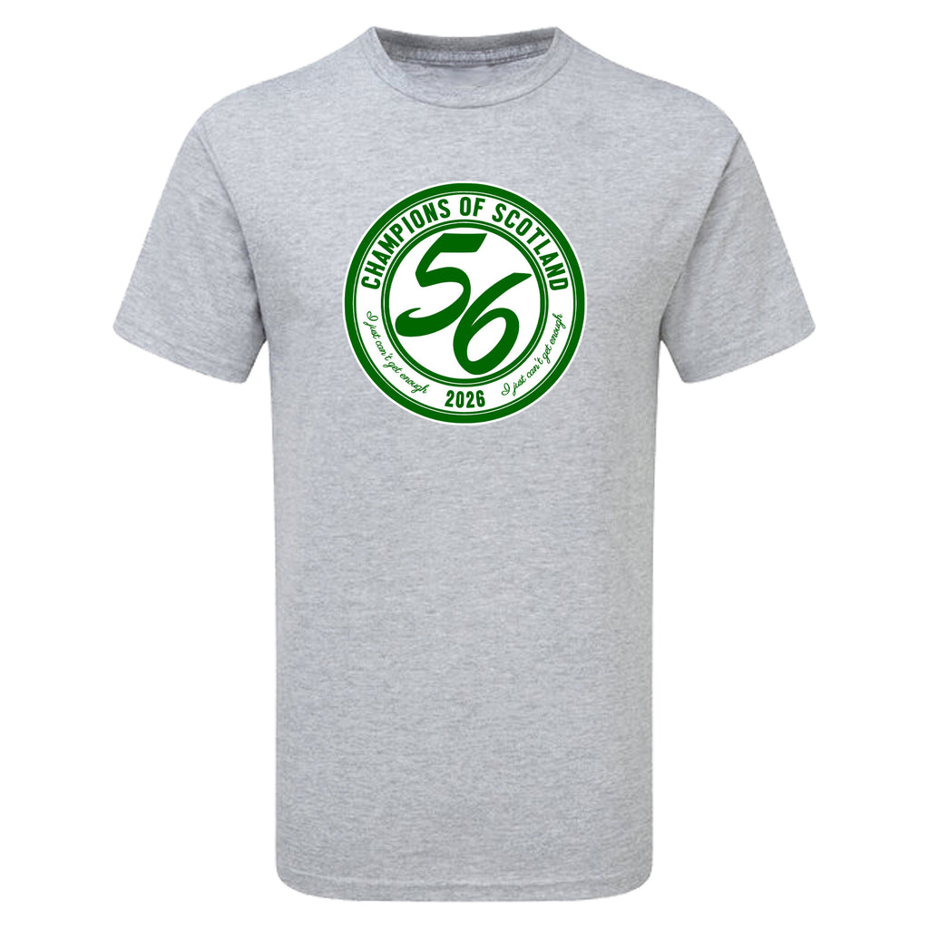 Celts Champions 56 Times Large Crest Men's Tshirt