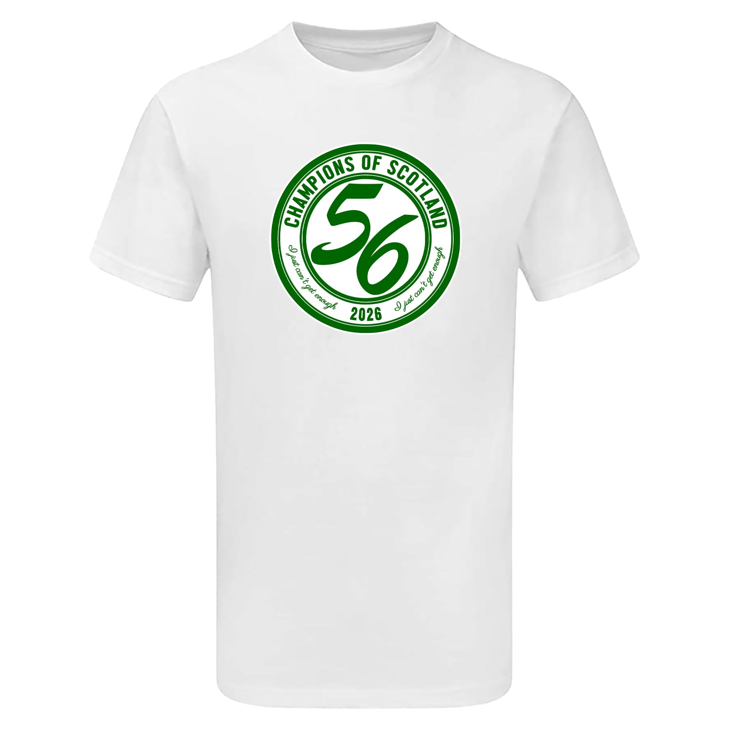 Celts Champions 56 Times Large Crest Men's Tshirt