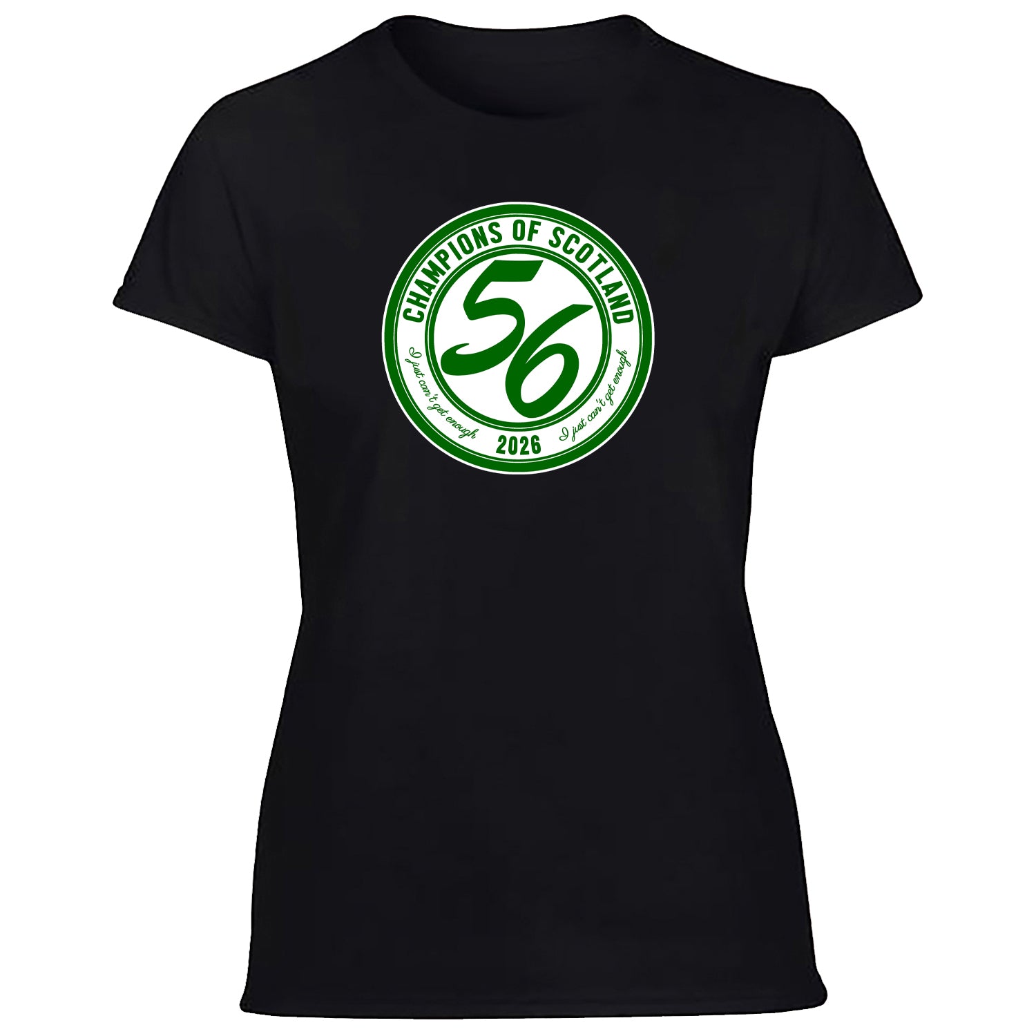 Celts Champions 56 Times Large Crest Women's Tshirt