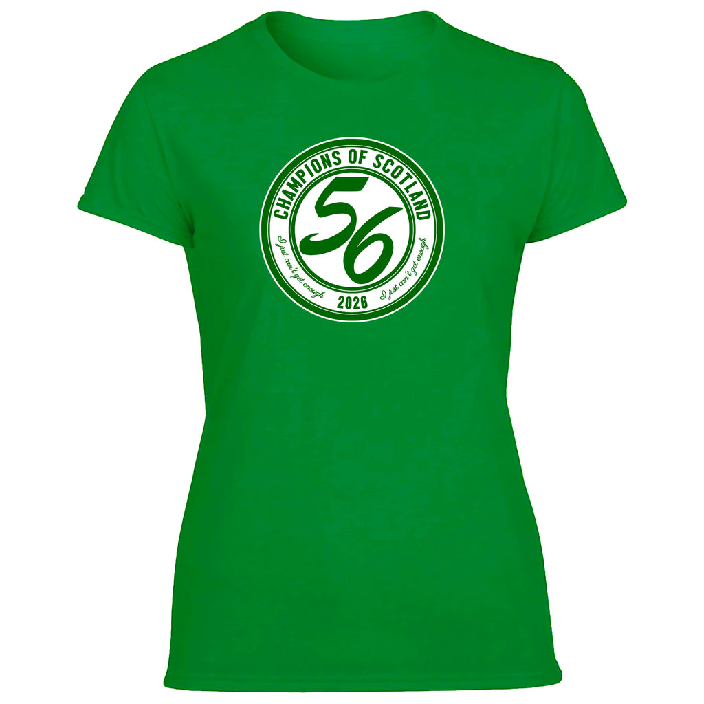 Celts Champions 56 Times Large Crest Women's Tshirt