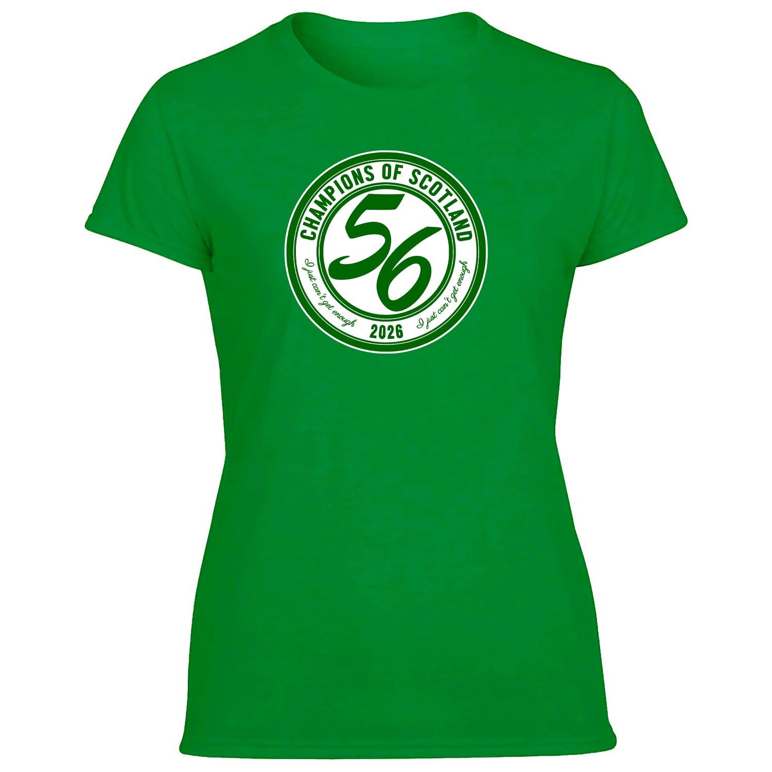 Celts Champions 56 Times Large Crest Women's Tshirt