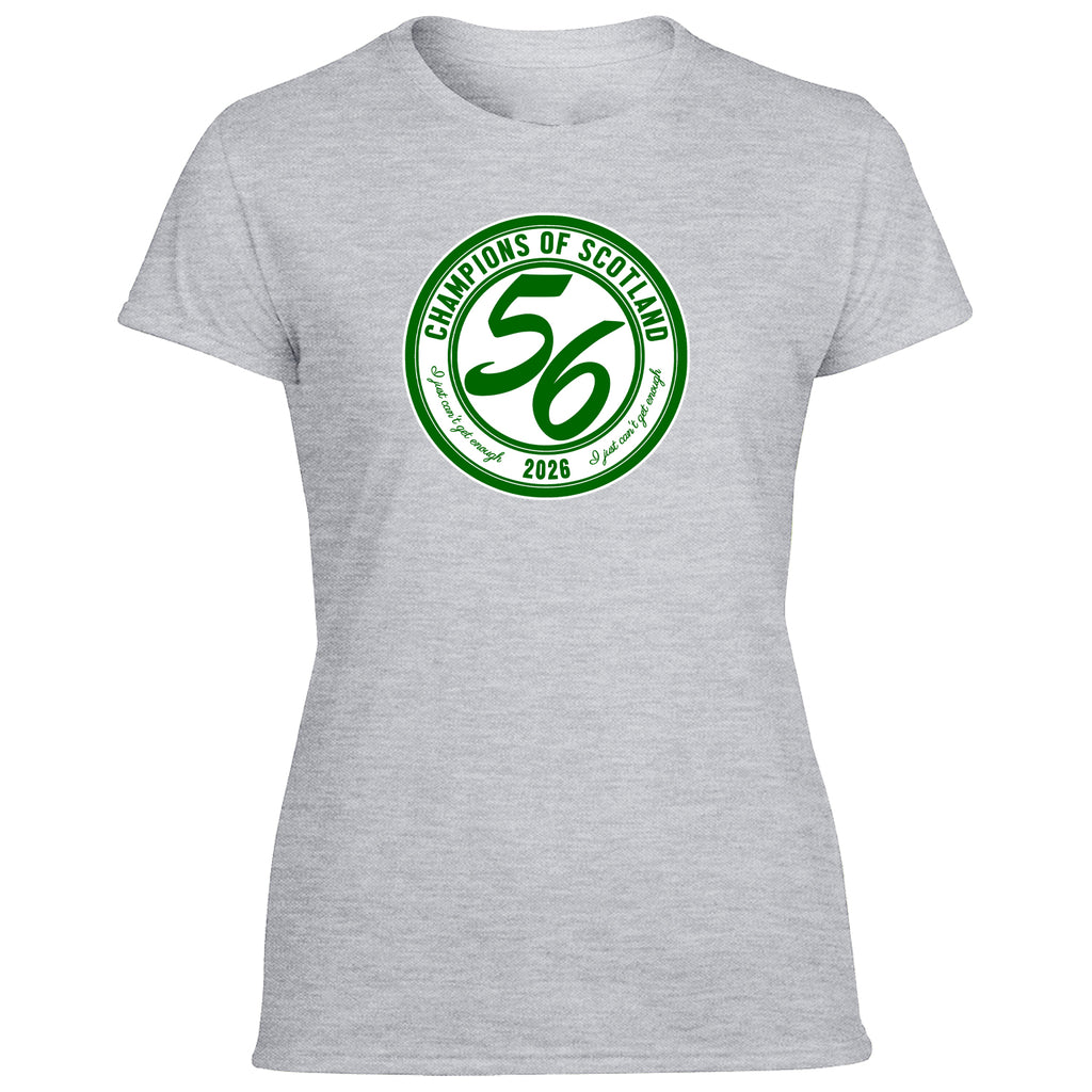 Celts Champions 56 Times Large Crest Women's Tshirt