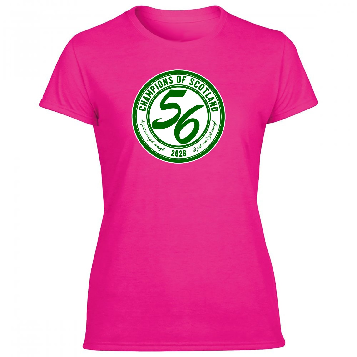 Celts Champions 56 Times Large Crest Women's Tshirt
