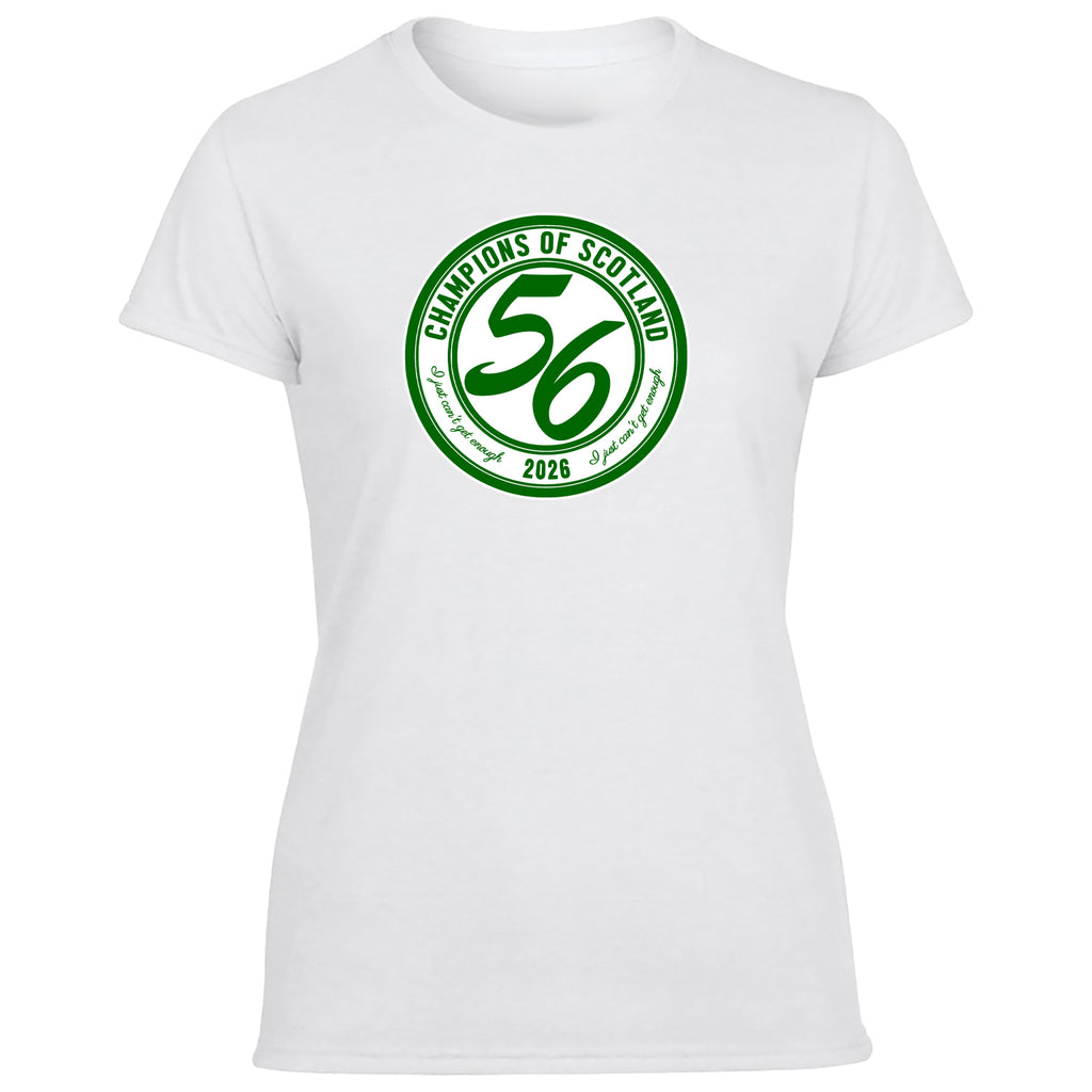 Celts Champions 56 Times Large Crest Women's Tshirt