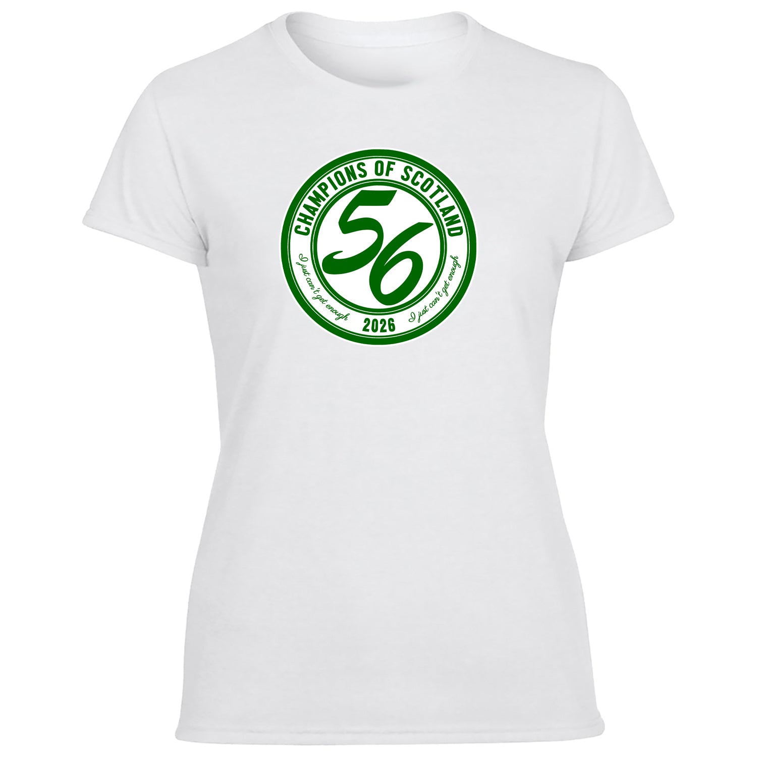Celts Champions 56 Times Large Crest Women's Tshirt