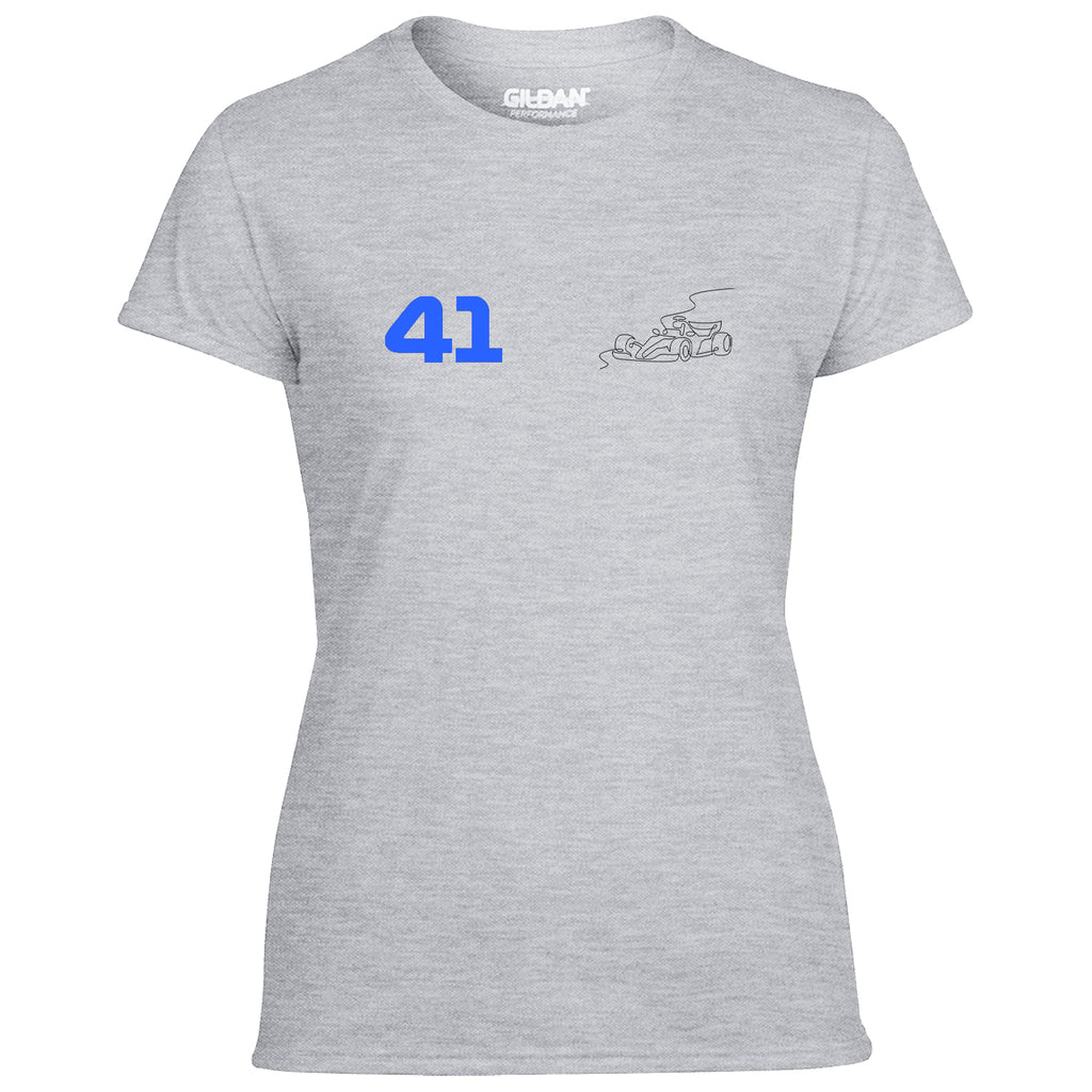 Race Car Driver 41 Pocket Abstract Women's Tshirt