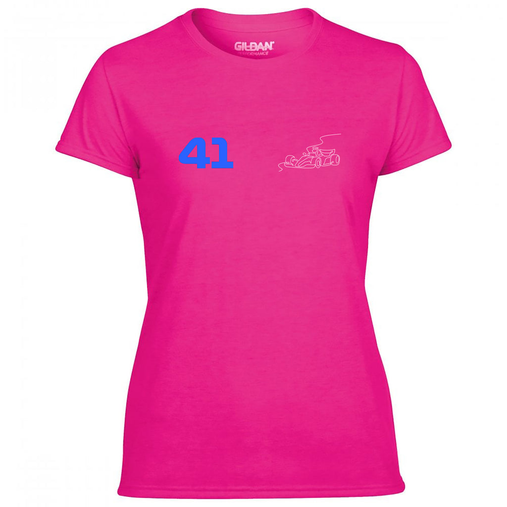 Race Car Driver 41 Pocket Abstract Women's Tshirt
