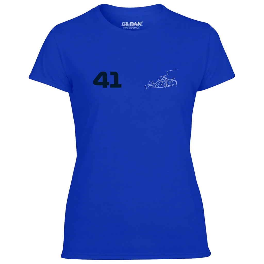 Race Car Driver 41 Pocket Abstract Women's Tshirt