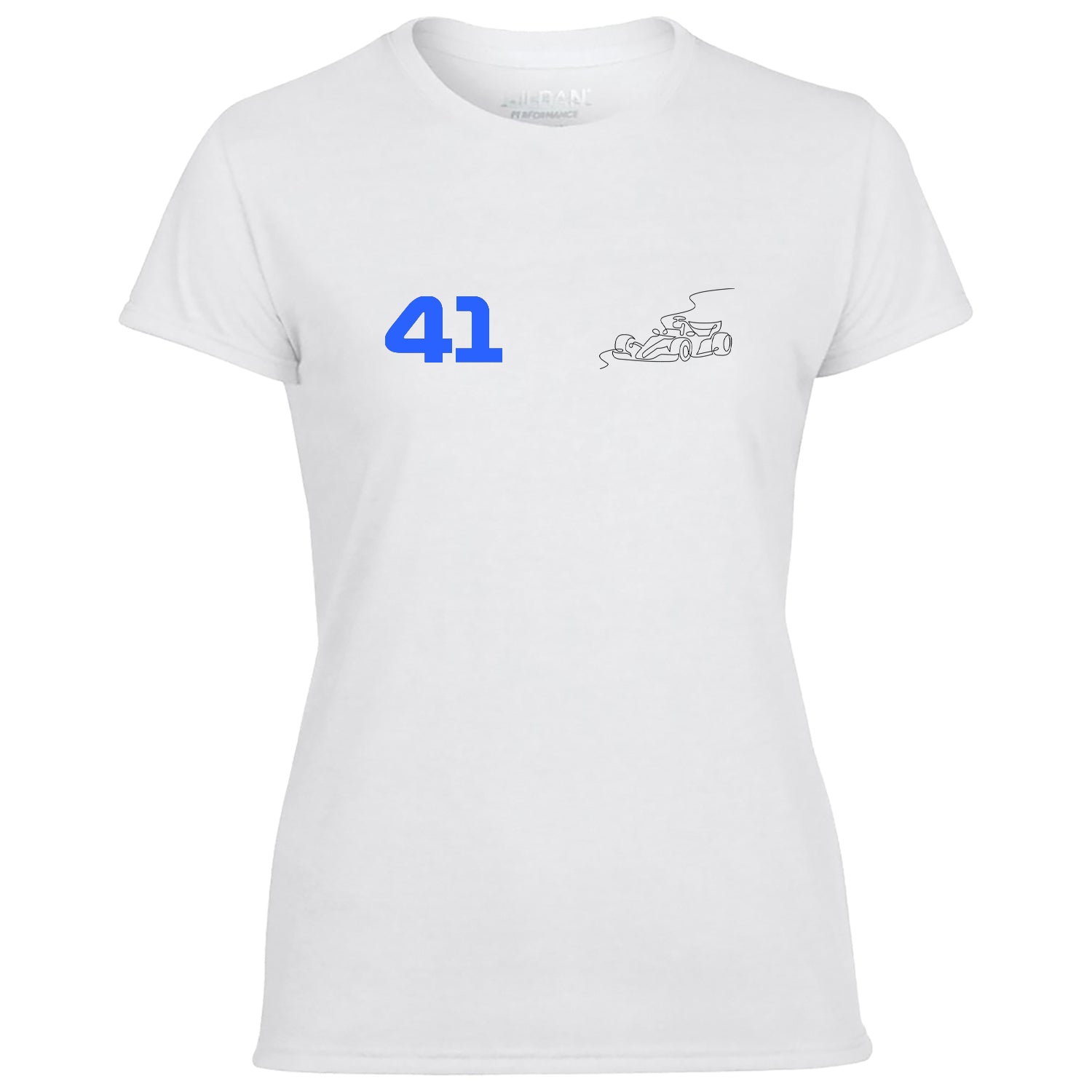 Race Car Driver 41 Pocket Abstract Women's Tshirt