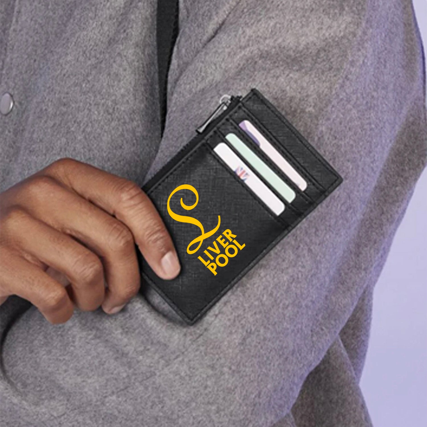 Liverpool Gold Crest Card Holder
