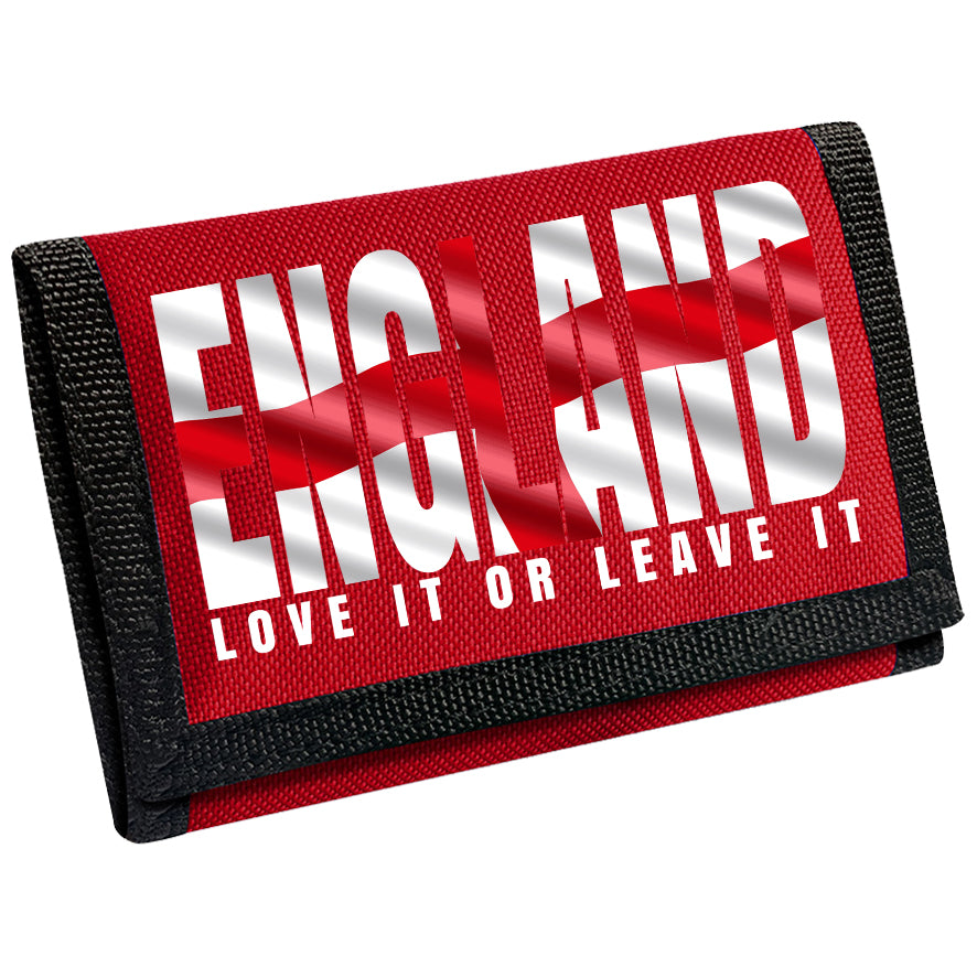 England St George Flag 'Love It Or Leave It' Wallet