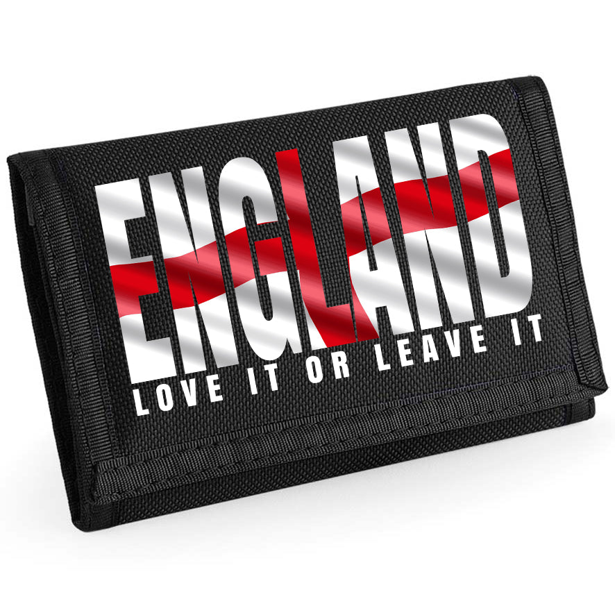 England St George Flag 'Love It Or Leave It' Wallet