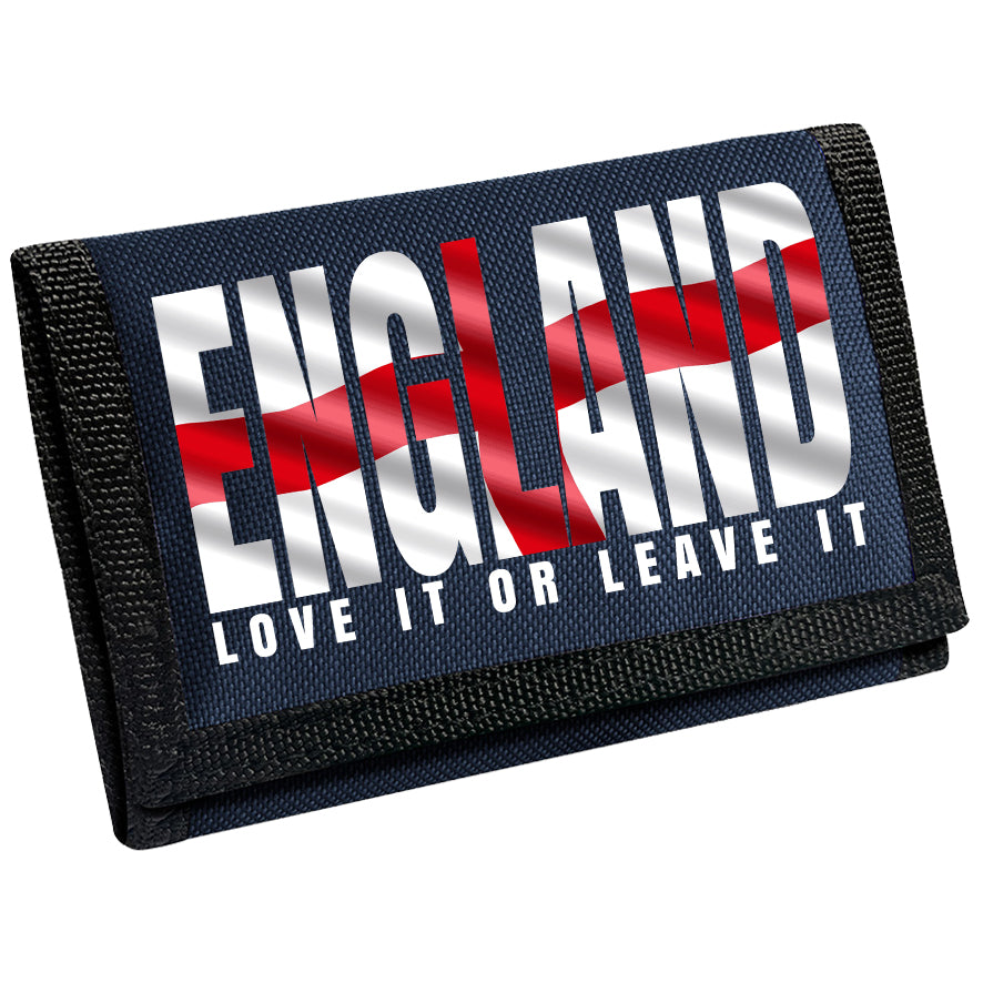 England St George Flag 'Love It Or Leave It' Wallet