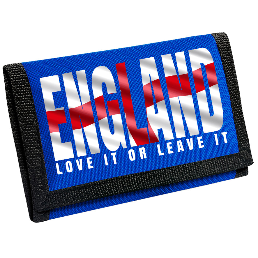 England St George Flag 'Love It Or Leave It' Wallet