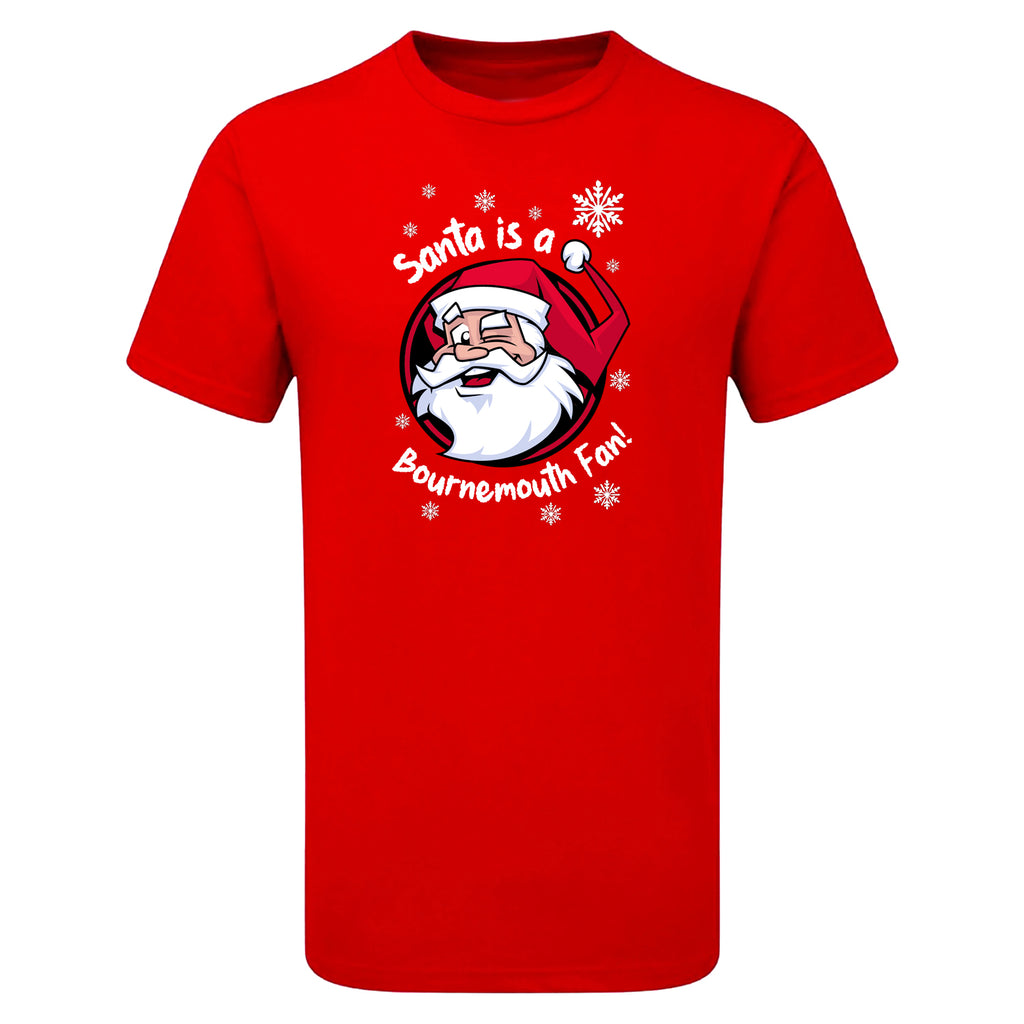 Santa Is A Bournemouth Fan! Men's Tshirt