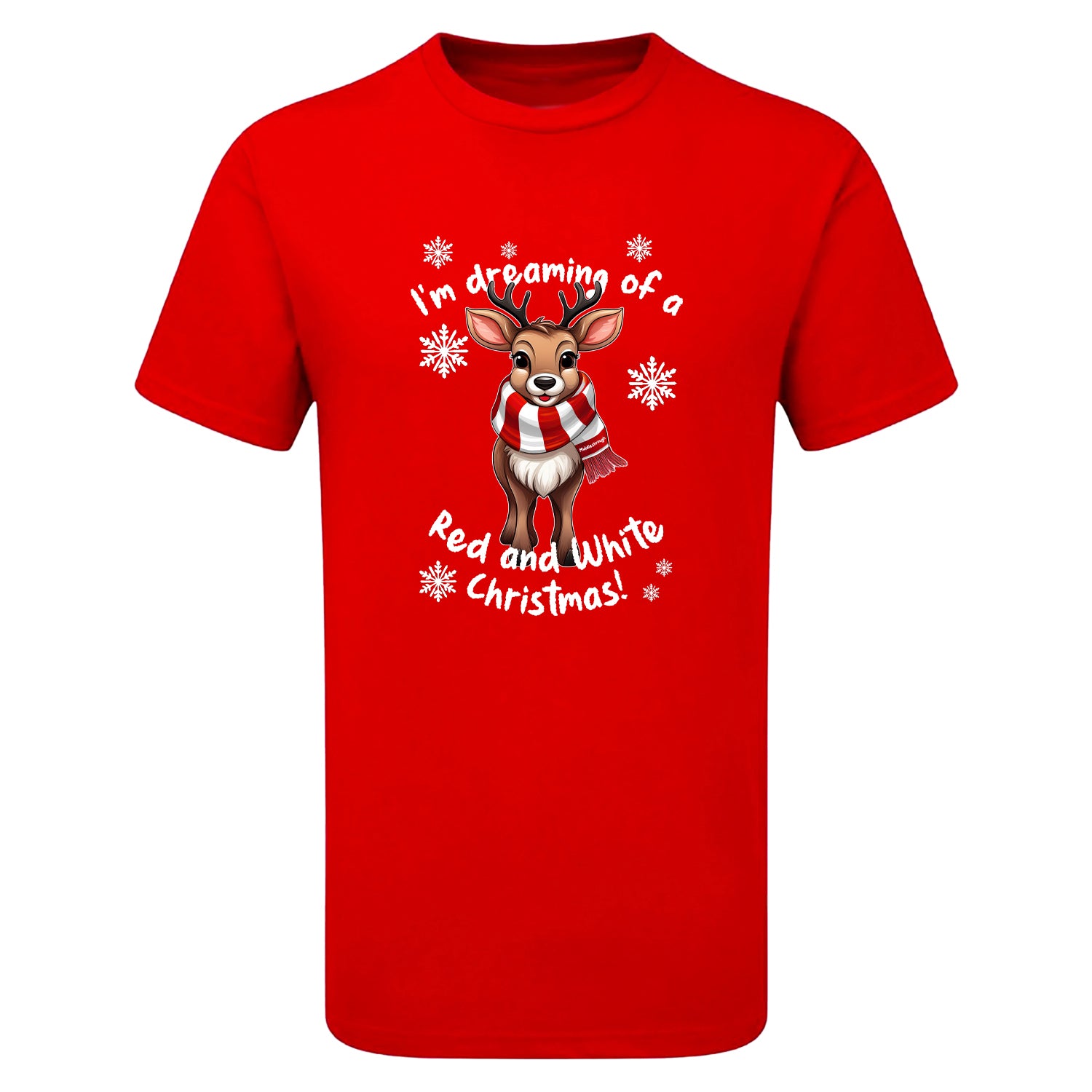 Middlesborough Red & White Christmas Reindeer Children's Tshirt
