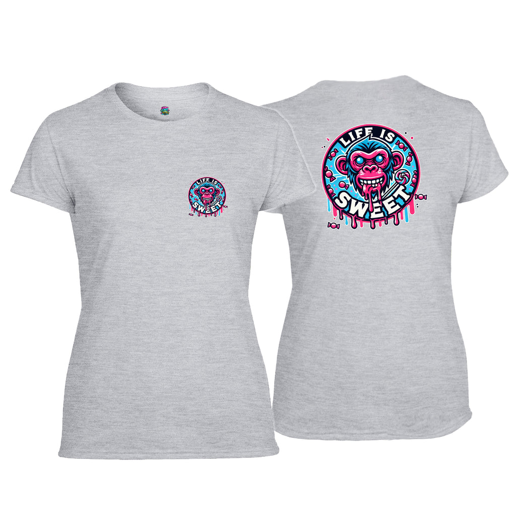 Candy Cabs Life Is Sweet 'Monkey' Women's Tshirt