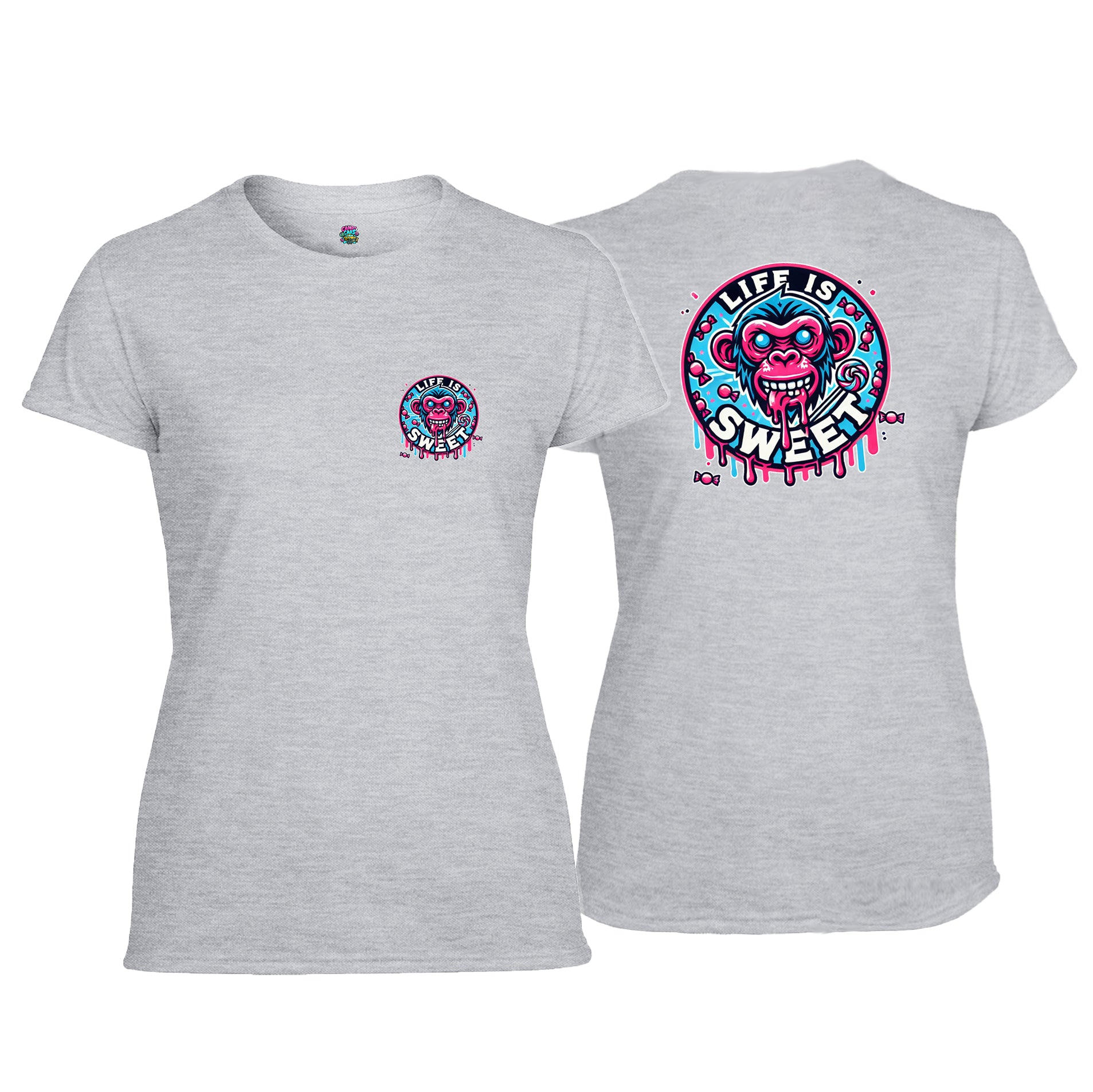Candy Cabs Life Is Sweet 'Monkey' Women's Tshirt