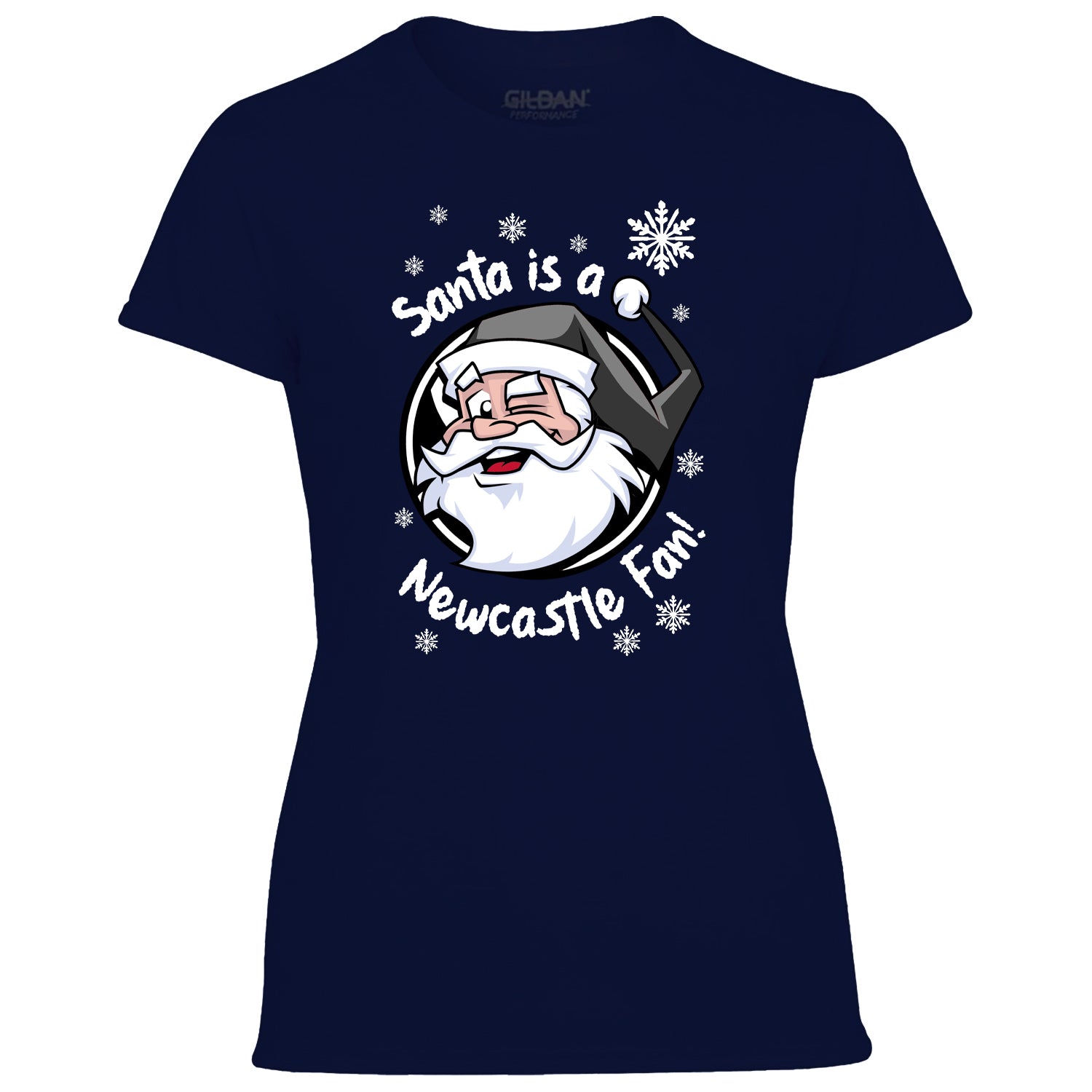 Santa Is A Newcastle Fan! Women's Tshirt