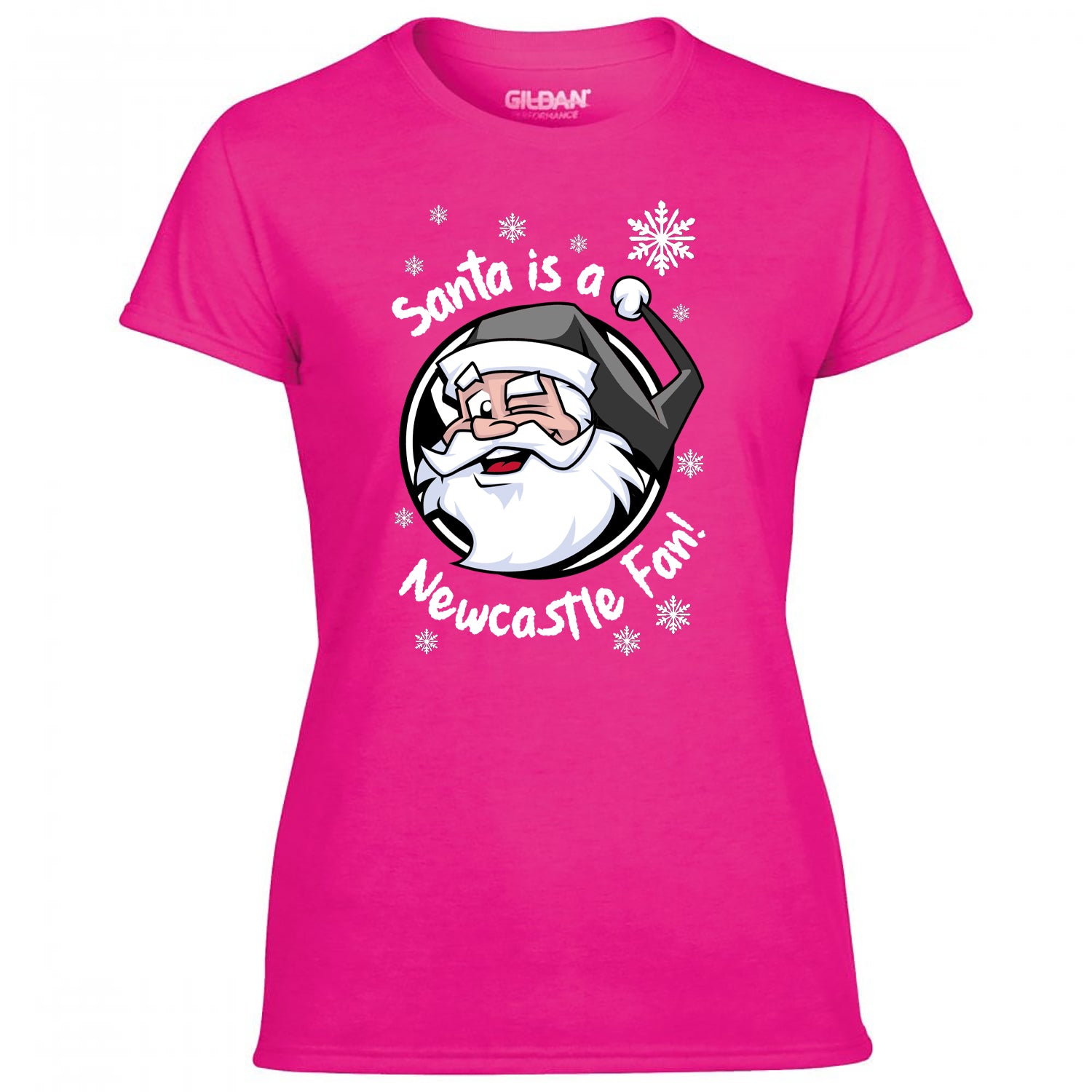Santa Is A Newcastle Fan! Women's Tshirt