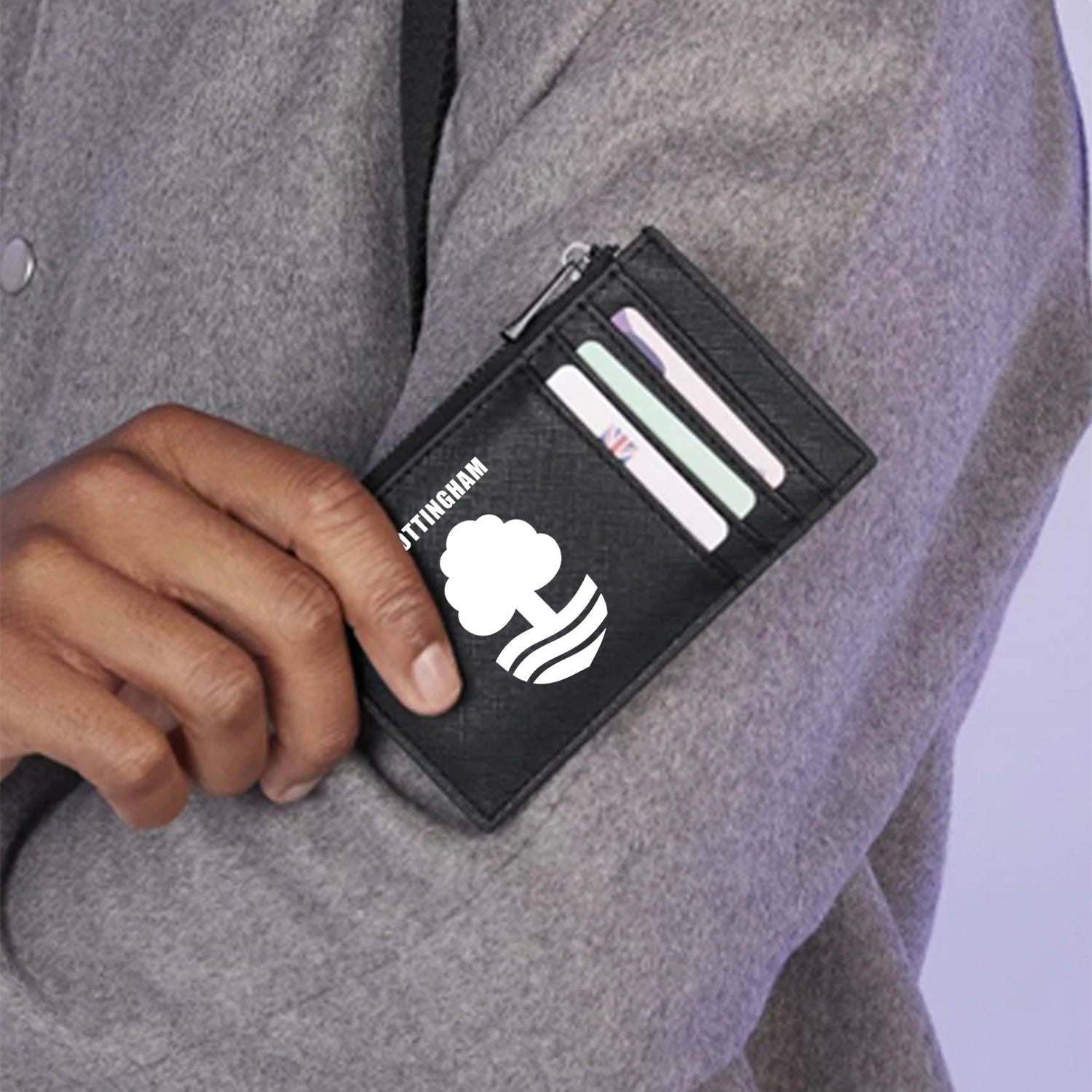 Nottingham White Crest Card Holder